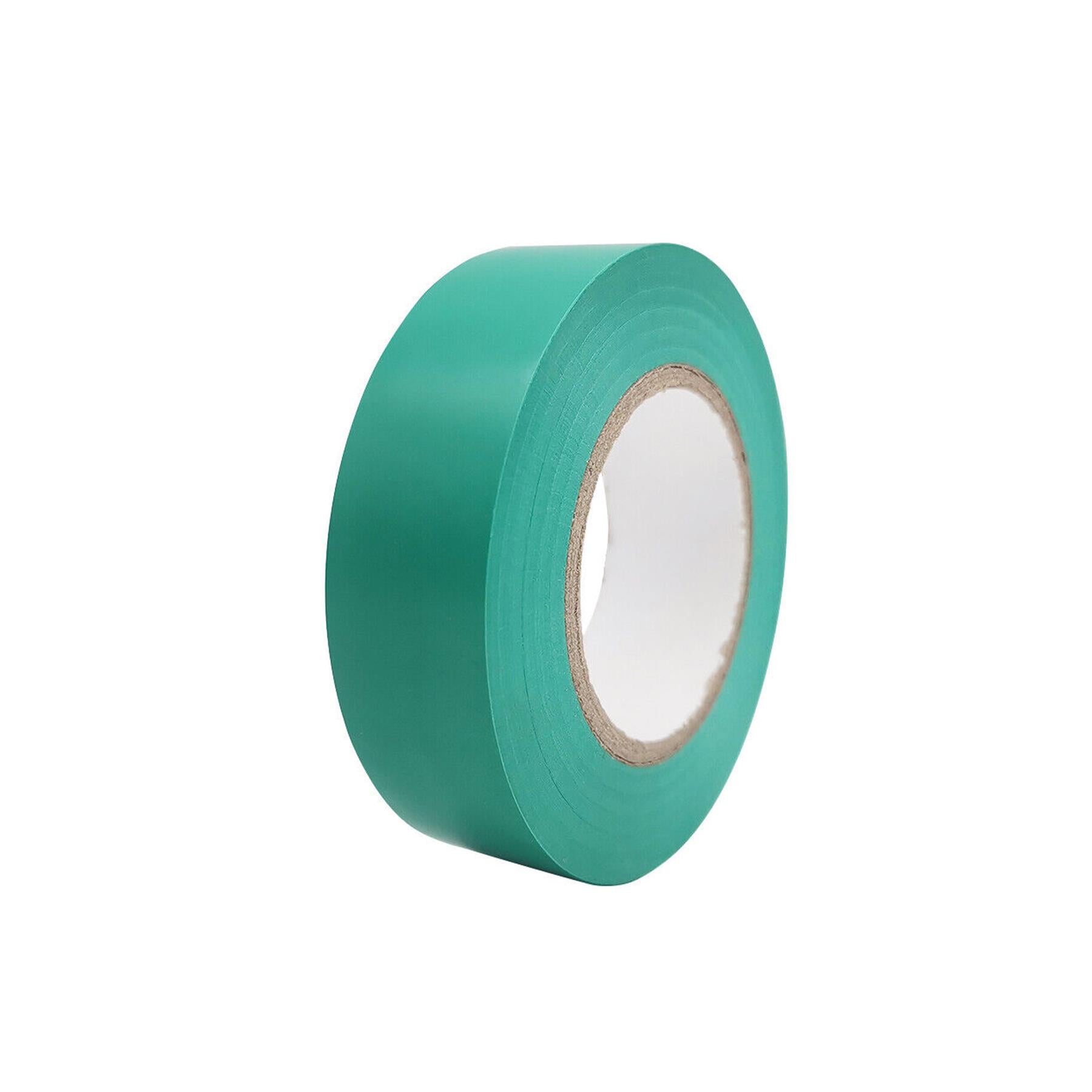 Electrical Pvc Insulation Insulating Tape 22m Flame Retardant Rolls Green 2 Rolls