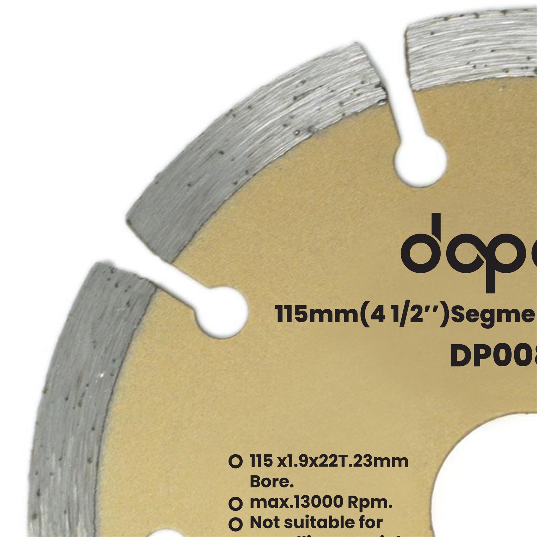 3x 115mm 4.5" Diamond Angle Grinder Grinding Stone Brick Concrete Cutting Disc 3