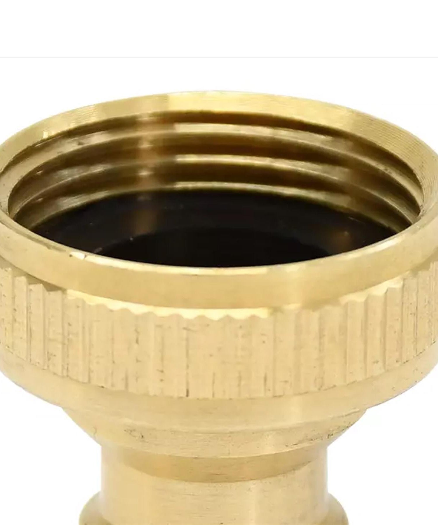 4x Brass Hose Tap Connector 3/4" Threaded Garden Water Pipe Adaptor Fitting By Dapetz