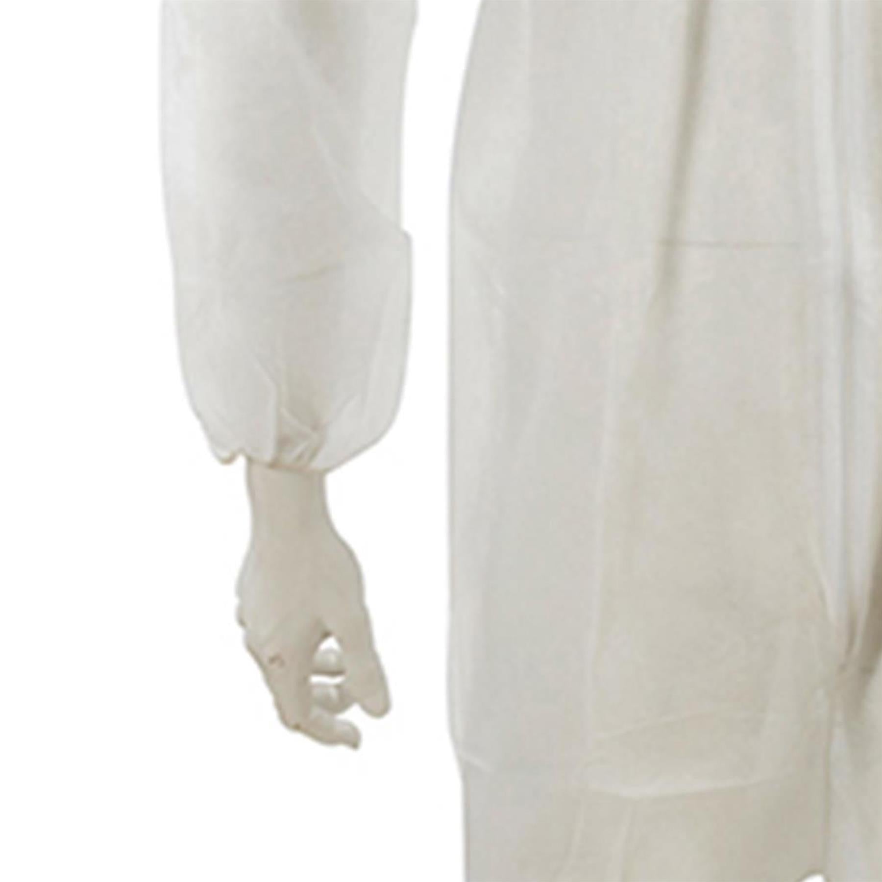 Disposable Coveralls White Hood Paper Suit Painters Protective Overalls XL By Dapetz