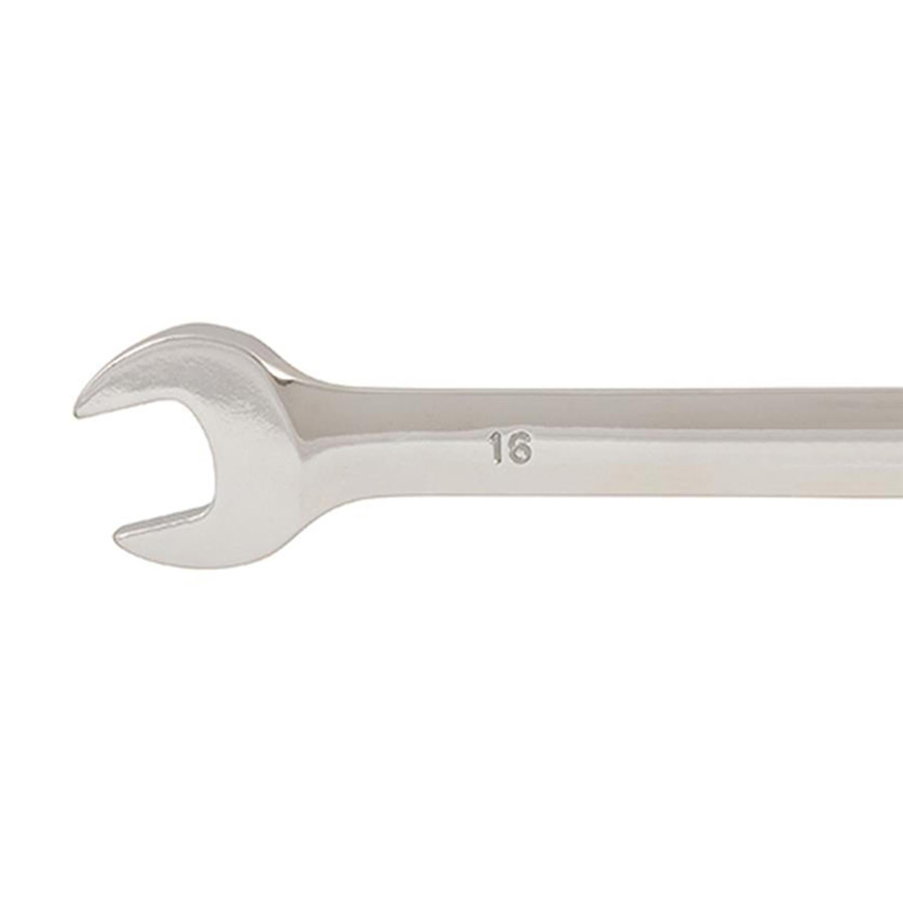 Fixed Head Ratchet Metric Spanner 16mm Open End Ring Combination By Dapetz