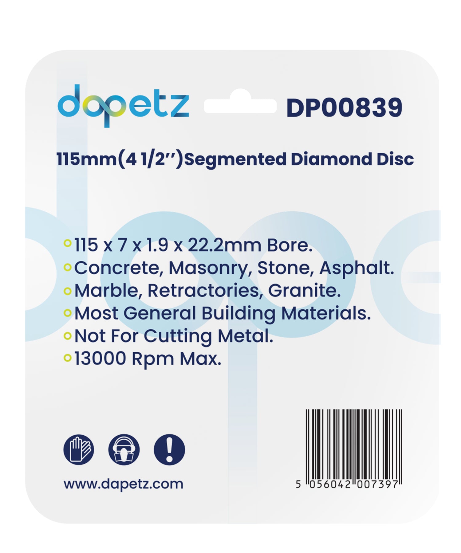 3x 115mm 4.5" Diamond Angle Grinder Grinding Stone Brick Concrete Cutting Disc 3