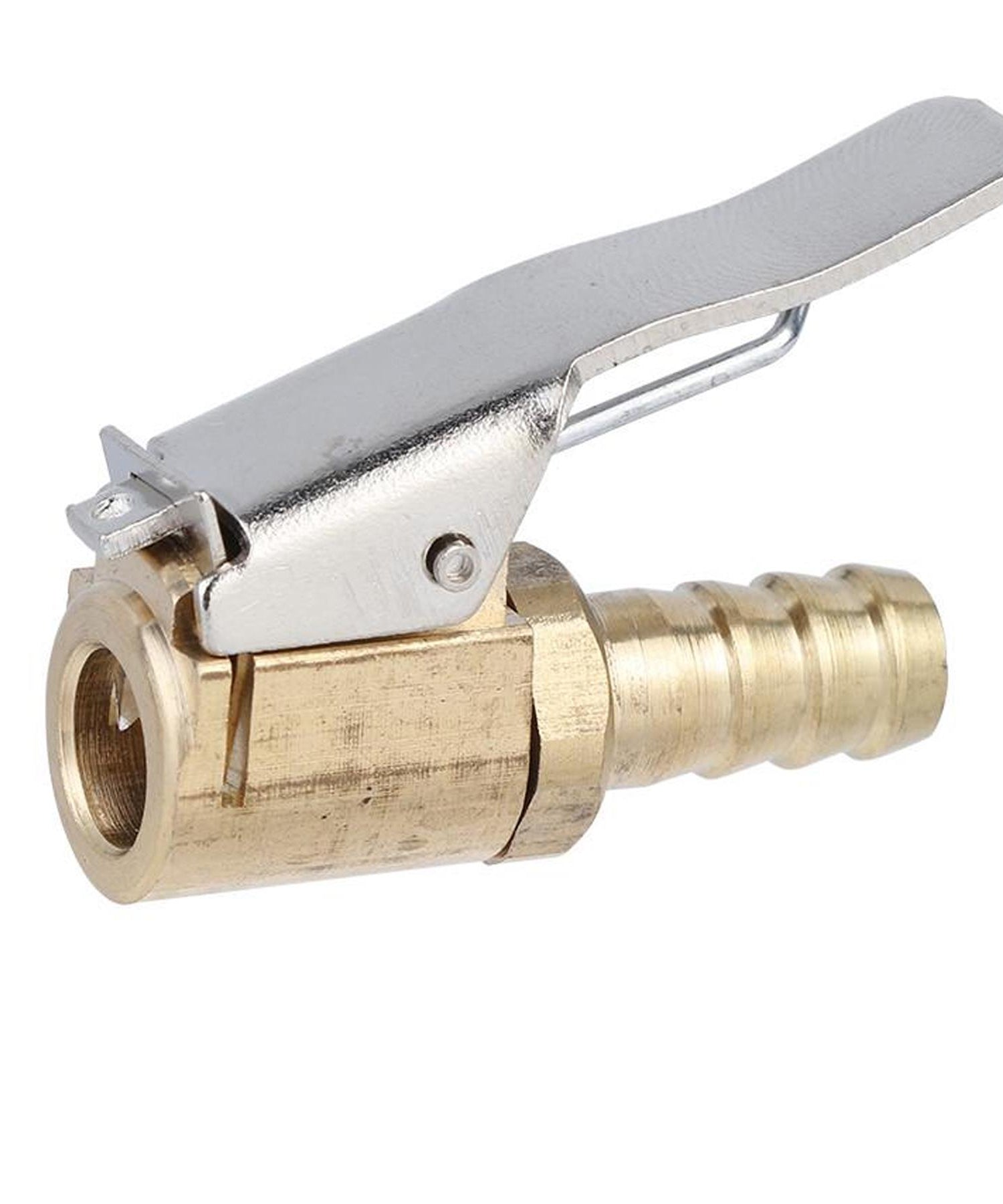 Brass 6mm Car Tyre Inflator Valve Connector Air Chuck Tire Clip Lock-on by Daptez