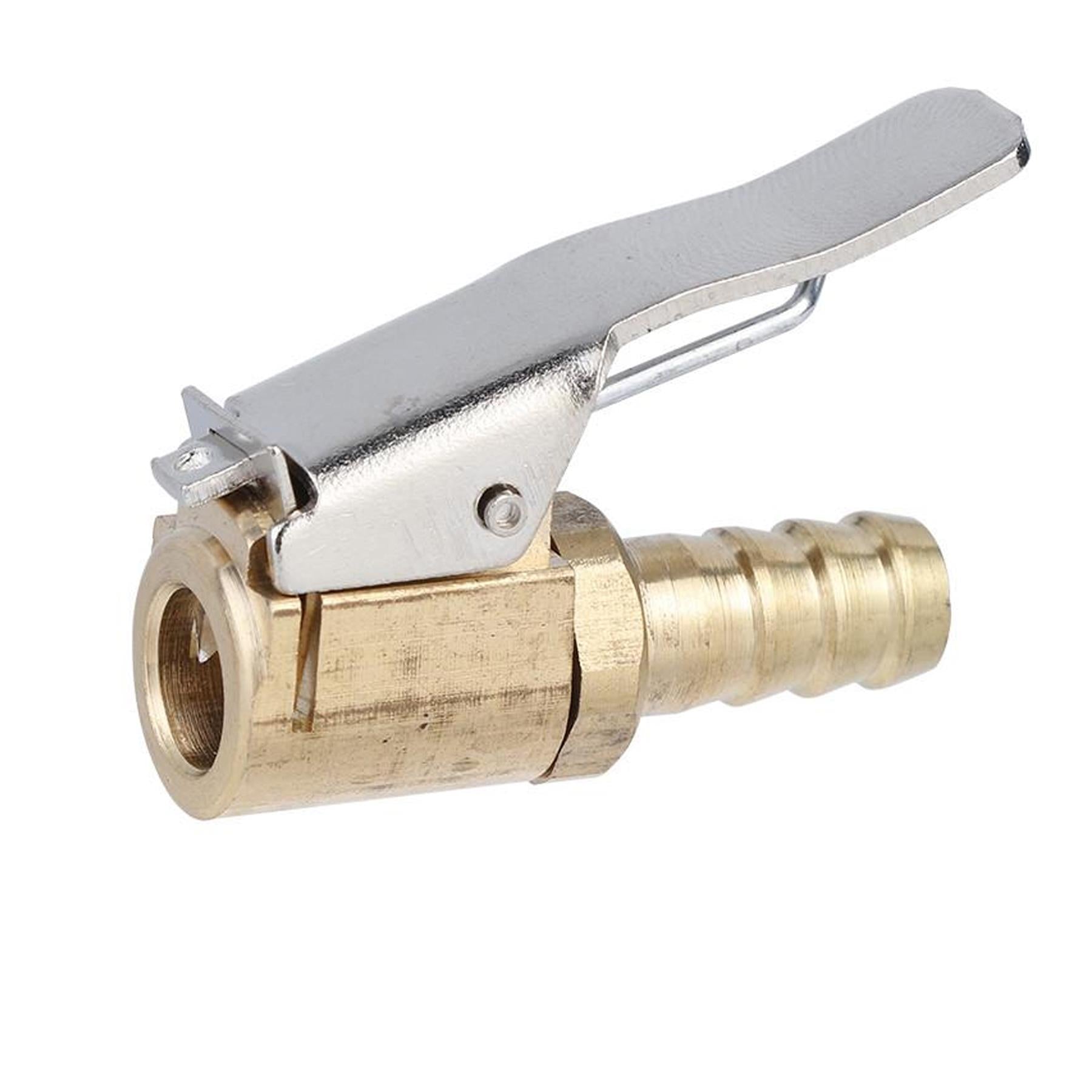 Brass 6mm Car Tyre Inflator Valve Connector Air Chuck Tire Clip Lock-on by Daptez