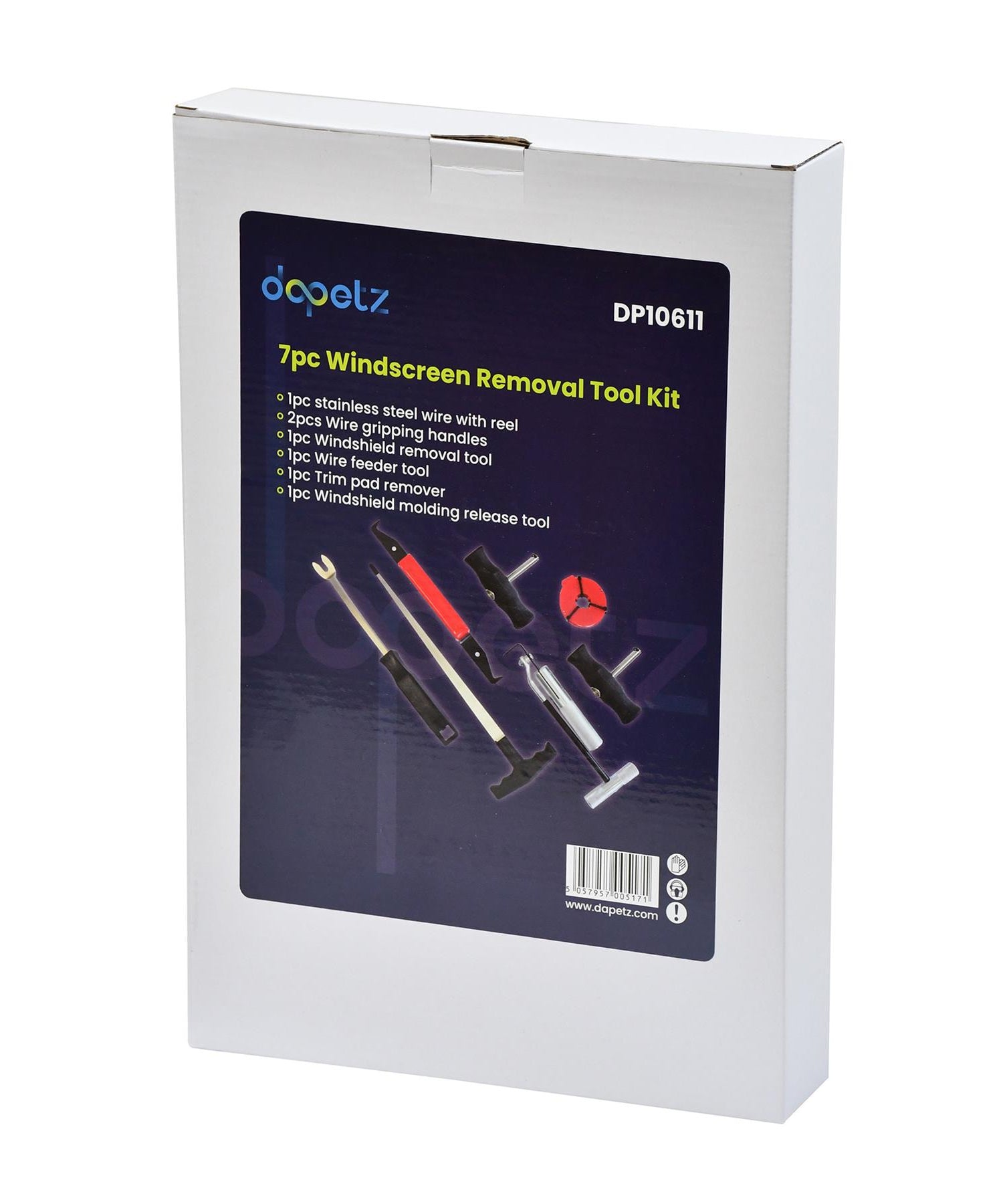 7pc Windscreen Glass Removal Set Car Van Windshield Kit Garage Hand Tool