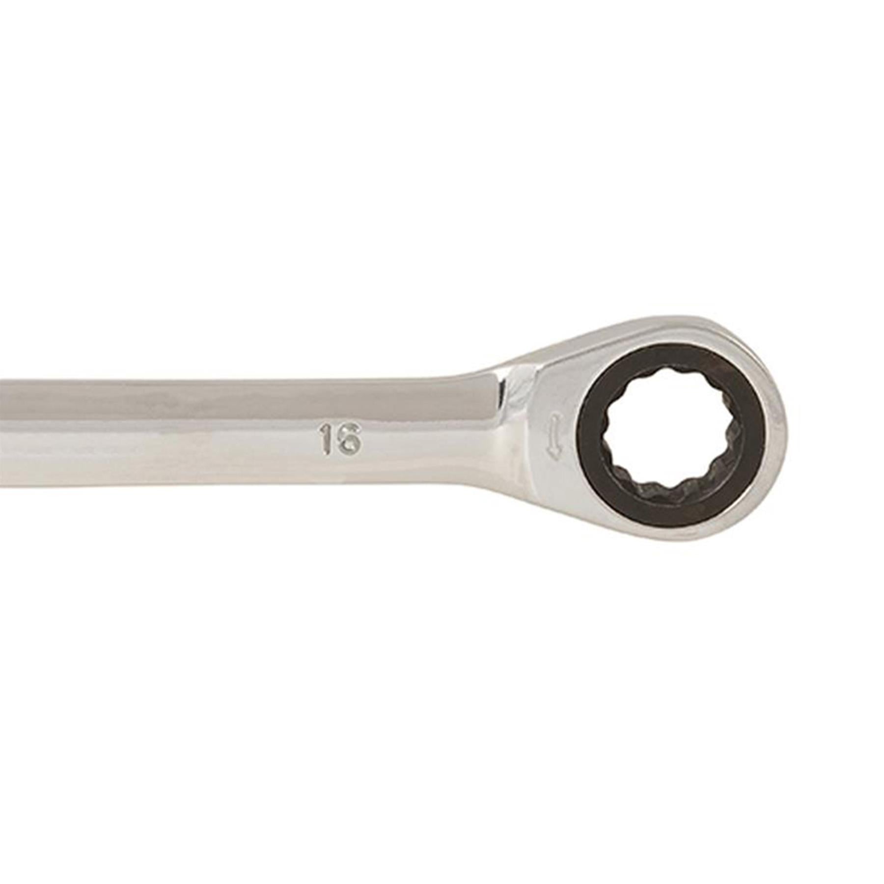 Fixed Head Ratchet Metric Spanner 16mm Open End Ring Combination By Dapetz