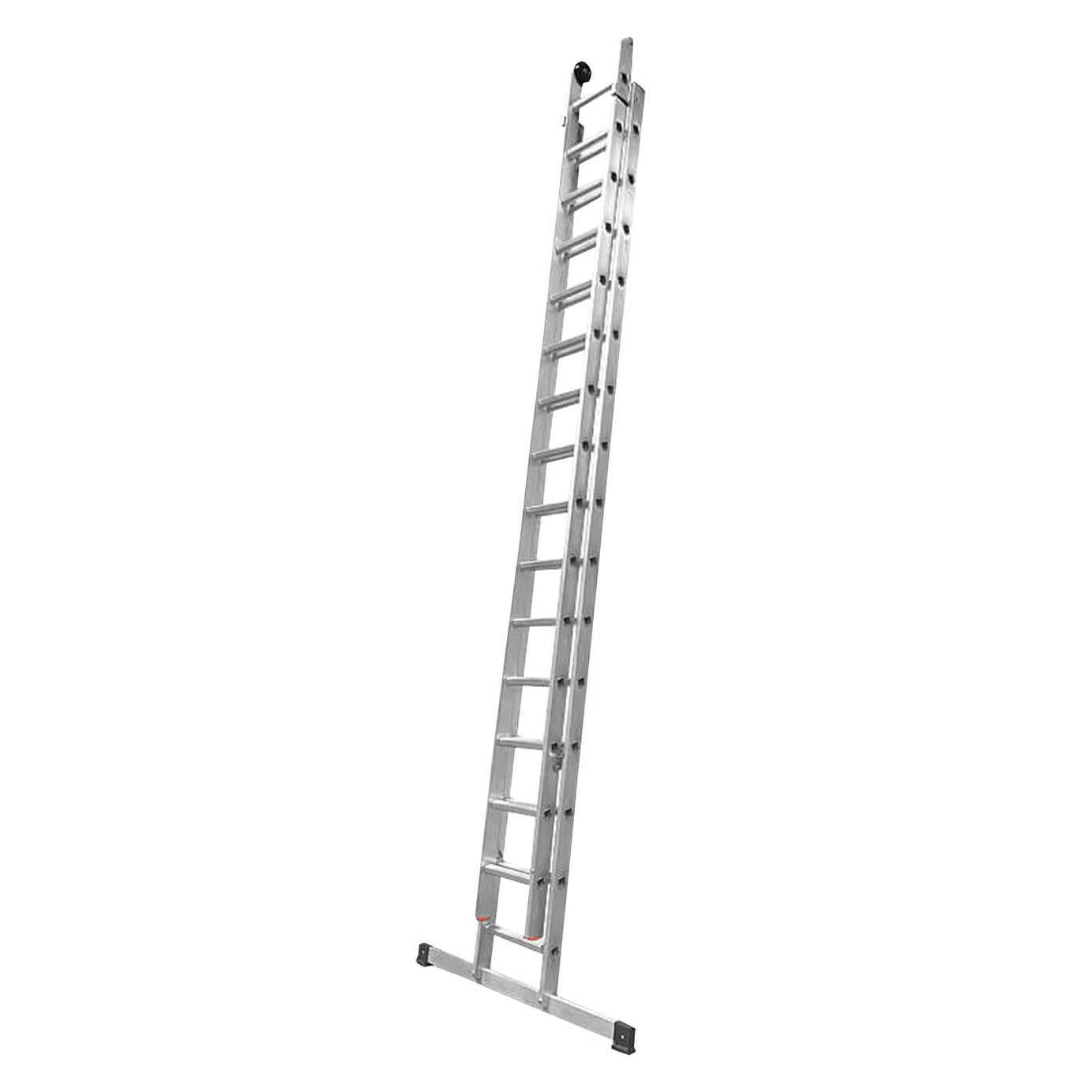 Dapetz 13 Rung Aluminium Extension Ladder 3.5m, Double Section, Made In Uk