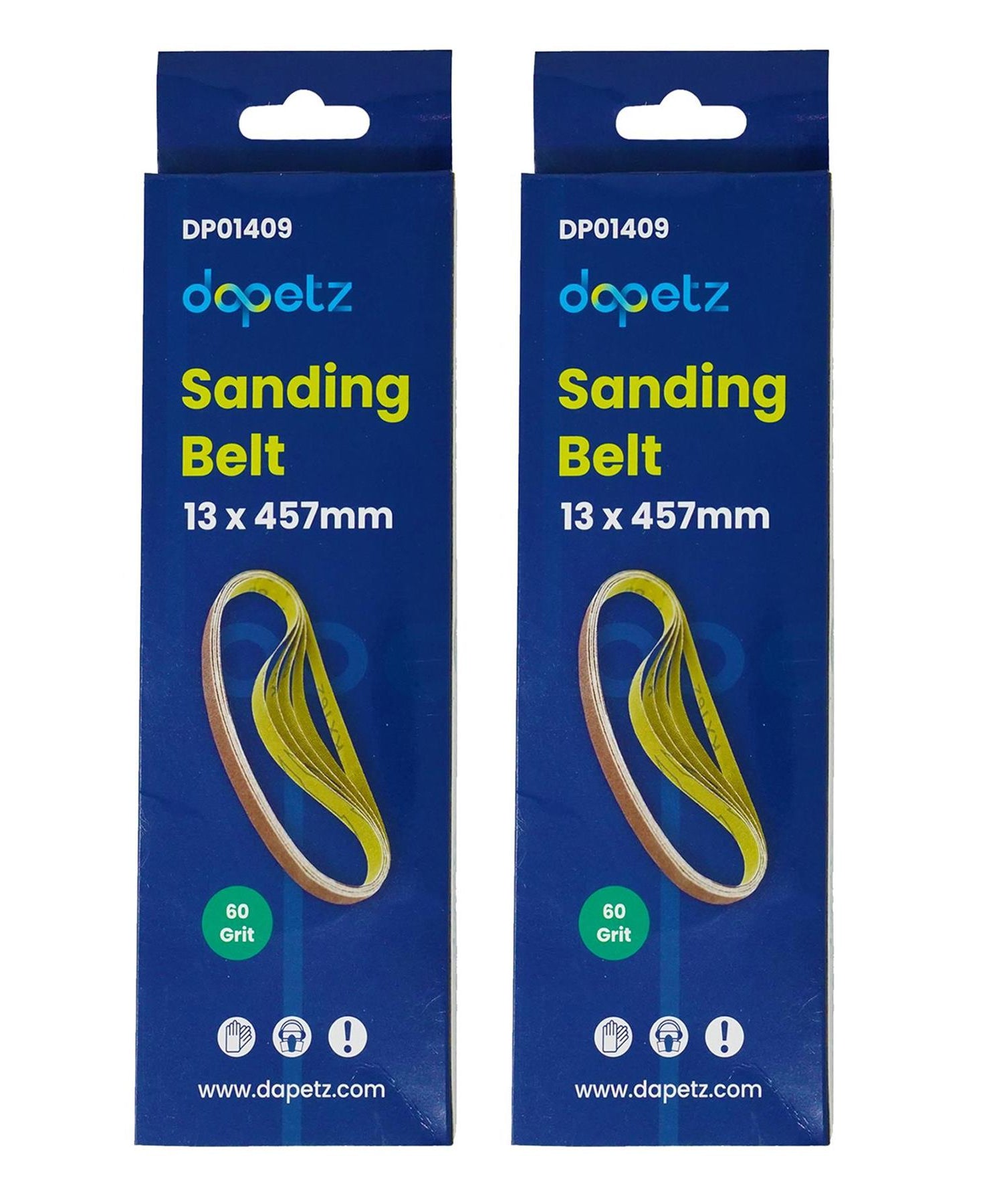 10Pcs Power Sanding Belts 13 x 457mm by Dapetz