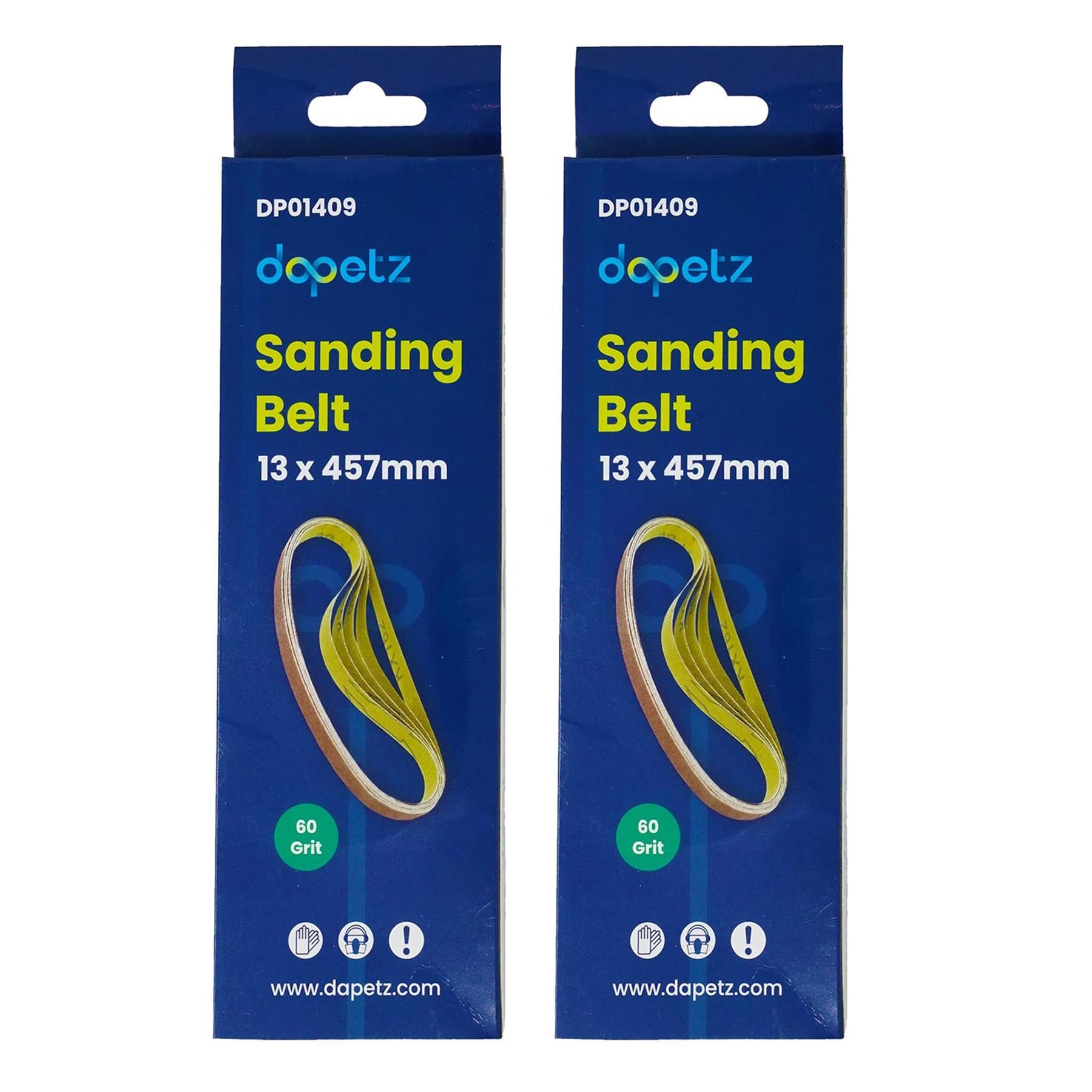 10Pcs Power Sanding Belts 13 x 457mm by Dapetz