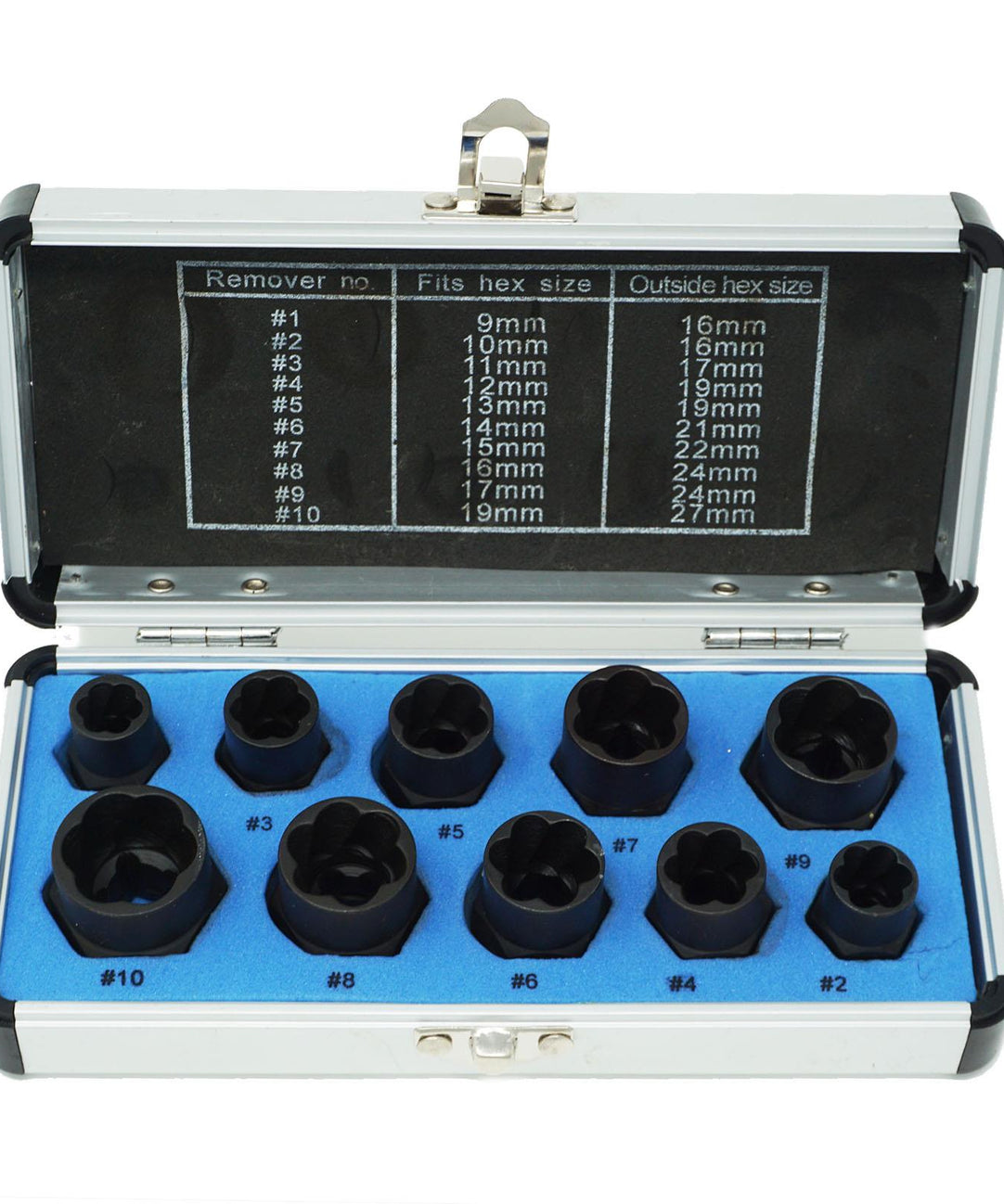 (Pack of 10) Grip & Twist Sockets | Locking Wheel Nut Remover for Damaged & Rounded Bolts by Dapetz