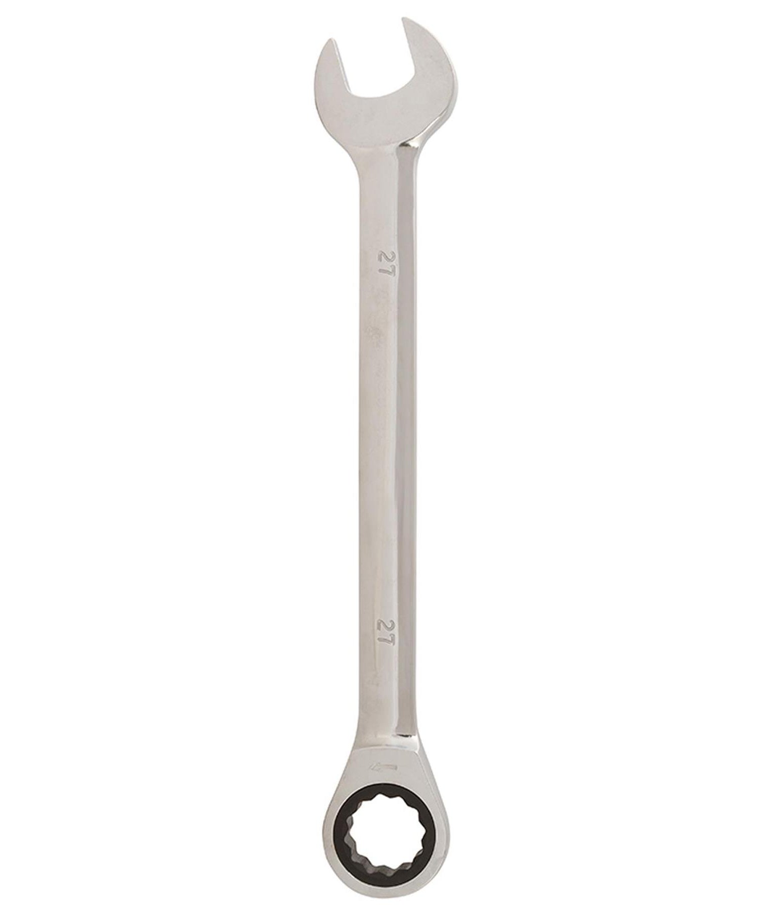 Fixed Head Ratchet Metric Spanner Open End Ring Combination 27mm