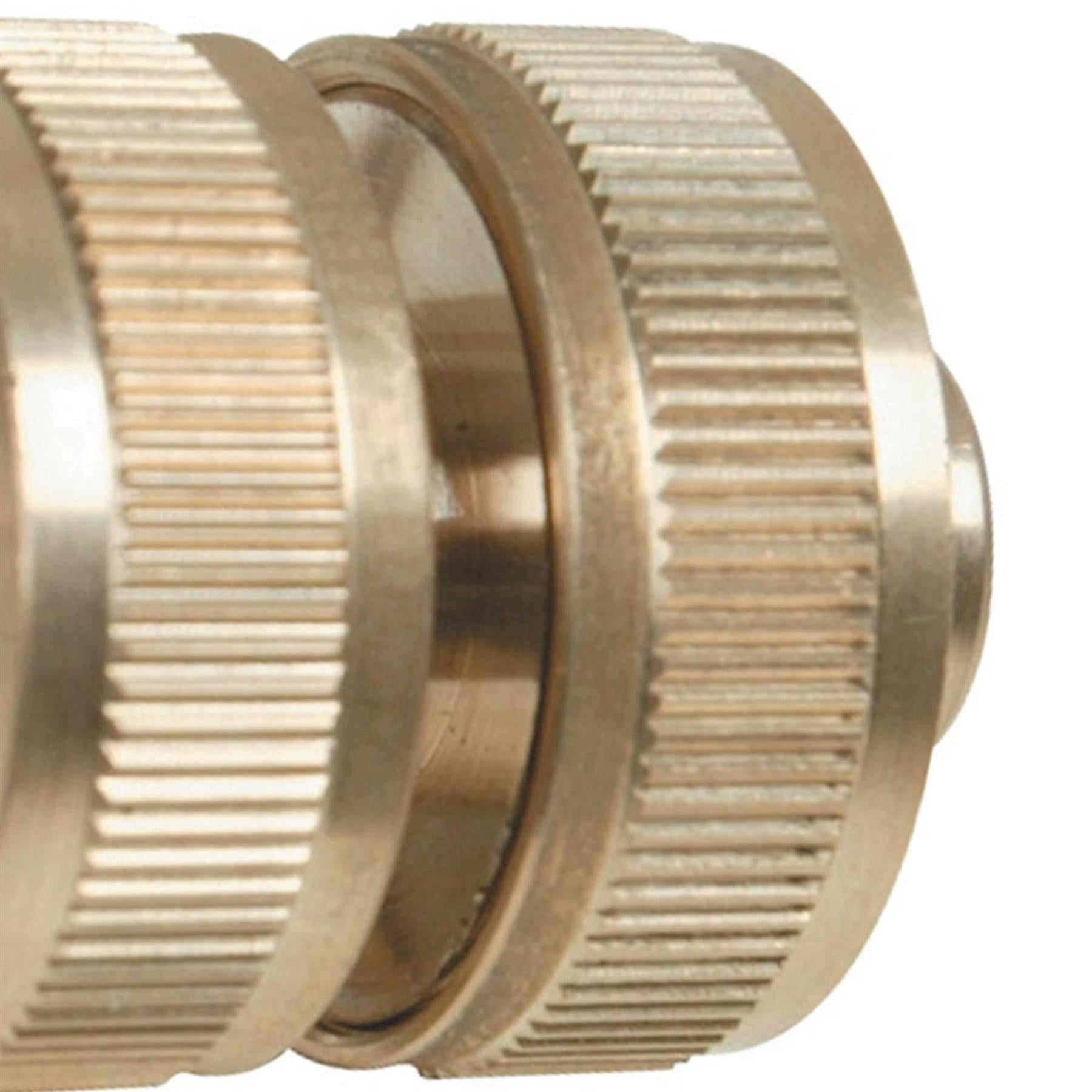 Dapetz Brass Hose Joiner Connector 1/2"  Garden Water Hose Pipe Repair Adaptor Fitting