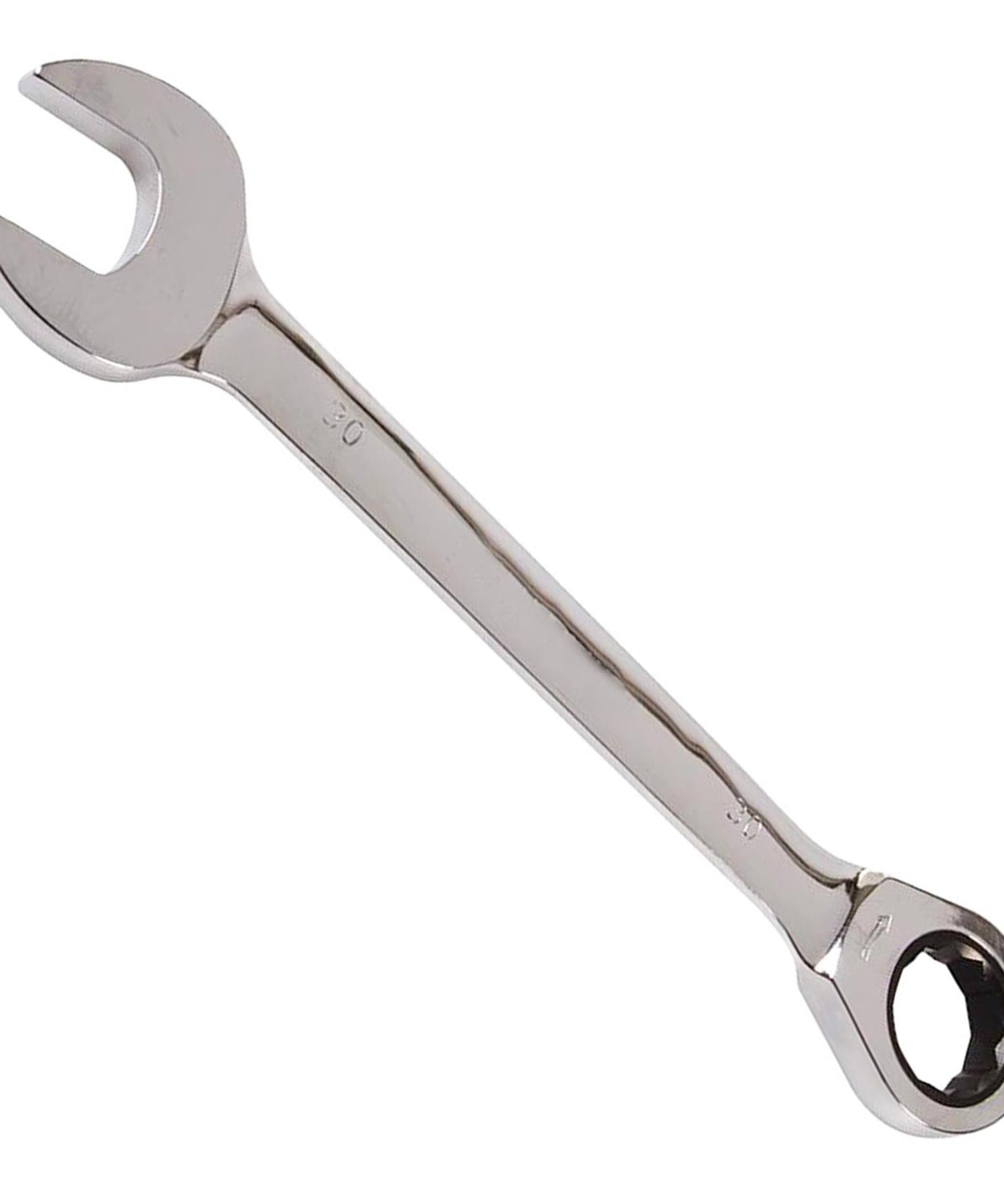 Fixed Head Ratchet Metric Spanner Open End Ring Combination - 30mm - Dapetz