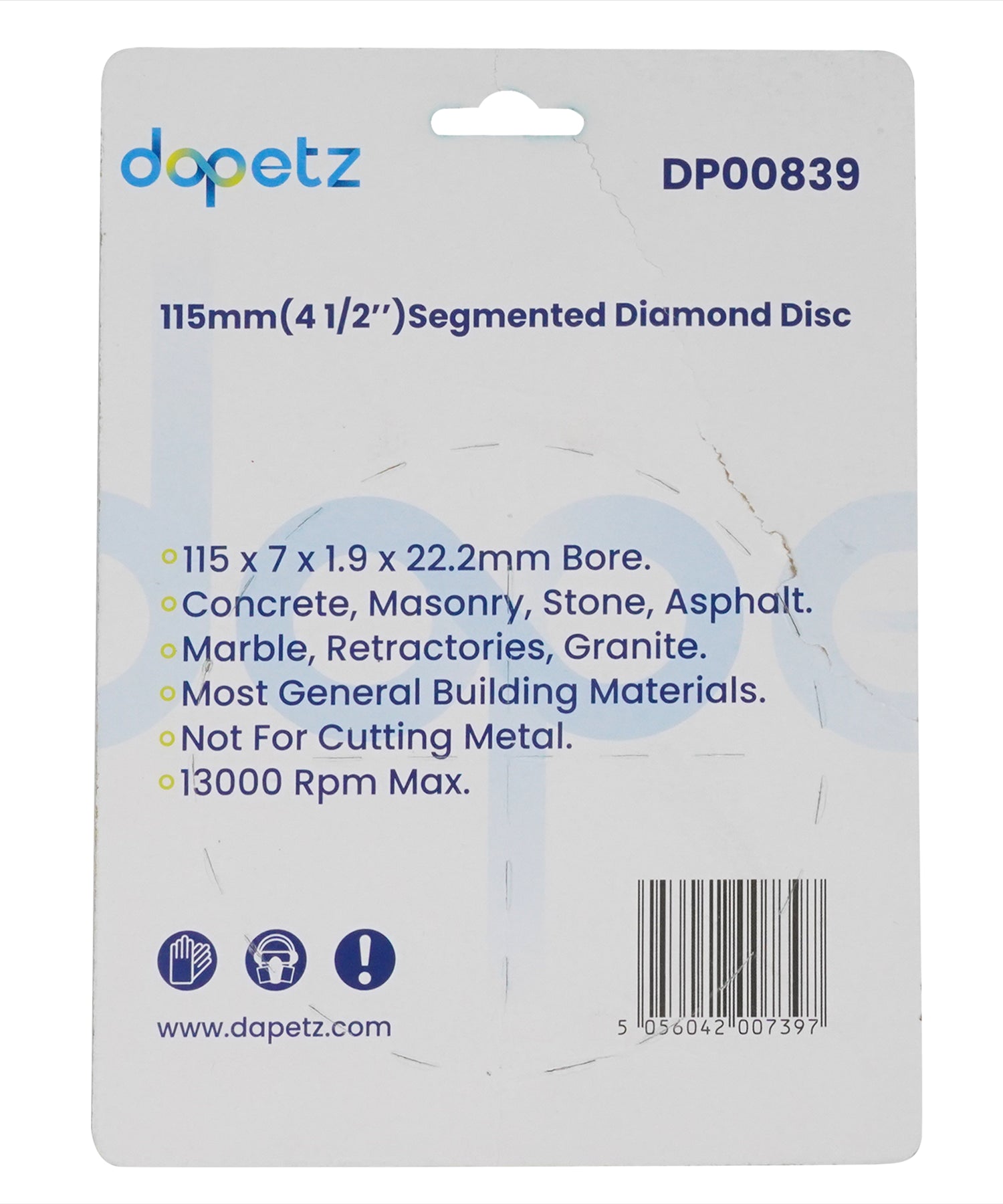 3x 115mm 4.5" Diamond Angle Grinder Grinding Stone Brick Concrete Cutting Disc 3