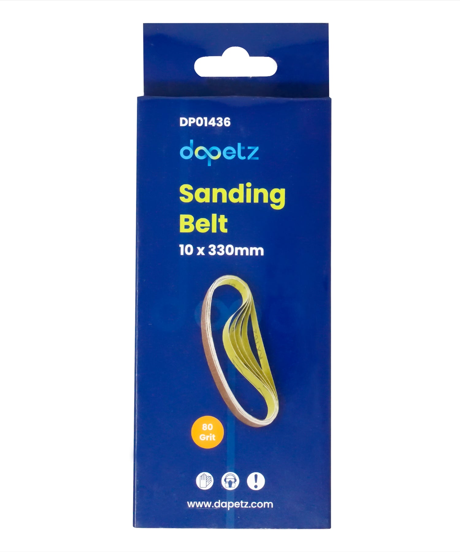 330mm x 10mm 80G Belt Power Finger File Sander Abrasive Sanding Belts 50pk