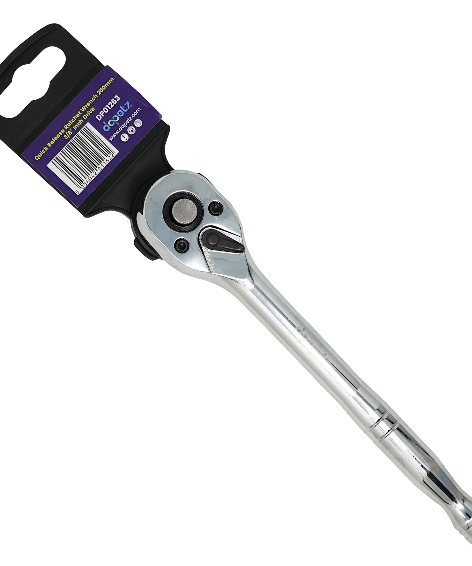 Quick Release Ratchet Wrench 200mm 3/8" Inch Drive With Warranty Crv By Dapetz
