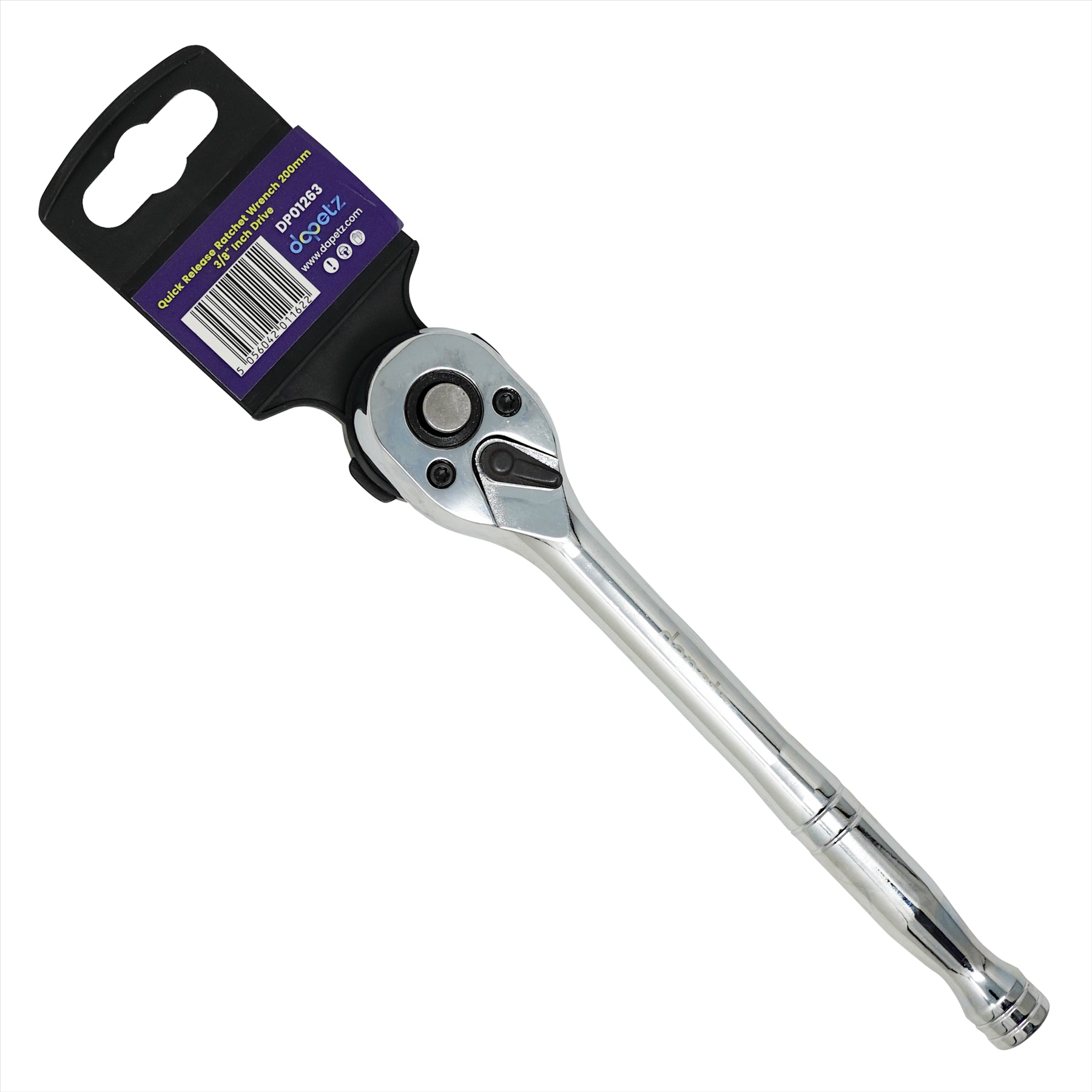 Quick Release Ratchet Wrench 200mm 3/8" Inch Drive With Warranty Crv By Dapetz