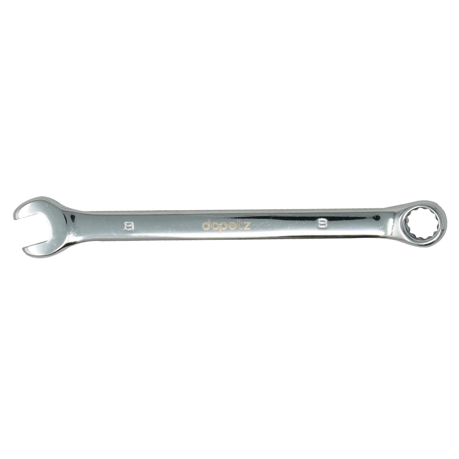 Combination Open Ring Spanner Chrome Mechanics Garage Tools 8mm by Daptez