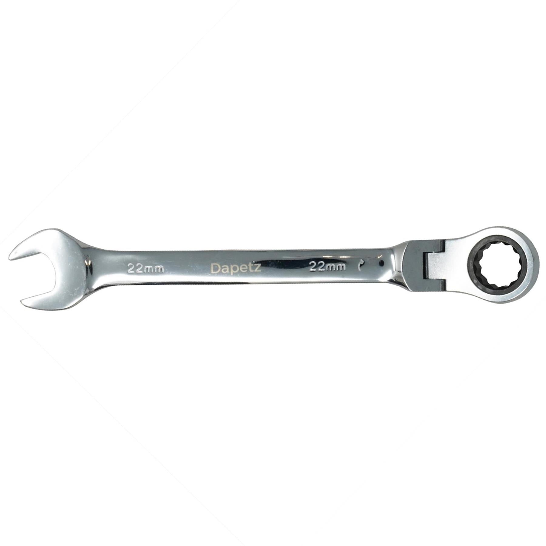 22mm Flexible Head Ratchet Metric Spanner Open End & Ring Guaranteed - Dapetz