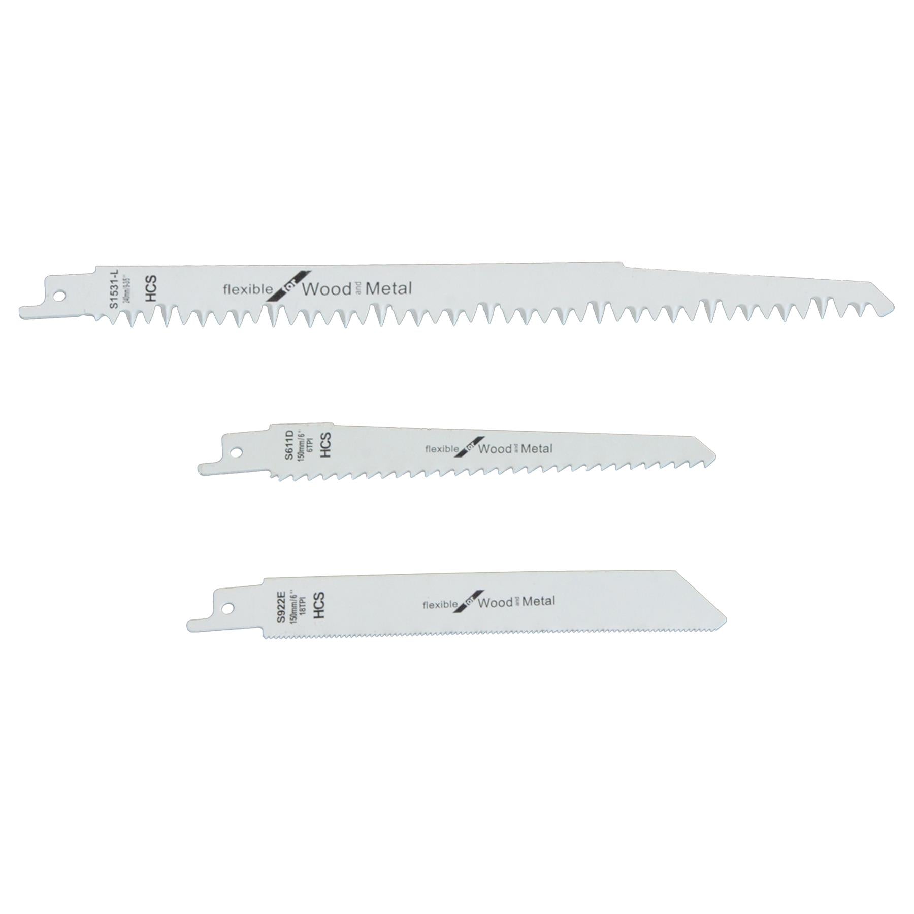 20x Reciprocating Saw Blades Wood Bi-Metal for Bosch Dewalt Makita 5,6,18 TPI  by Dapetz