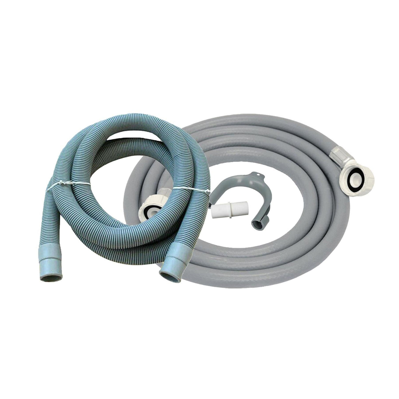 2M Drain Waste Hose Extension Pipe Kit Washing Machine Dishwasher Hose Feed Pipe