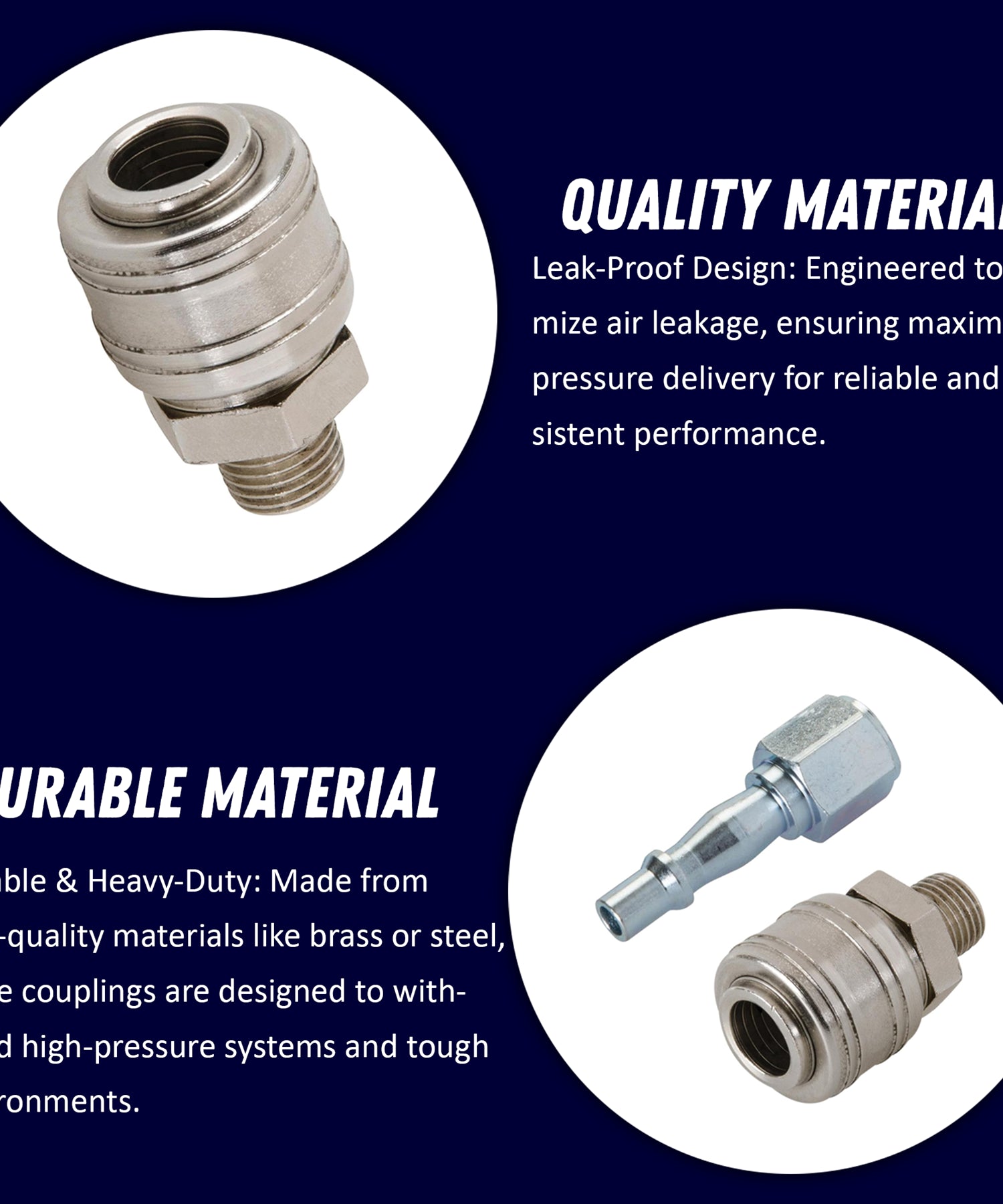 PCL Male to EURO Female Air Fitting Convertor Adapter Airline Hose Quick Release