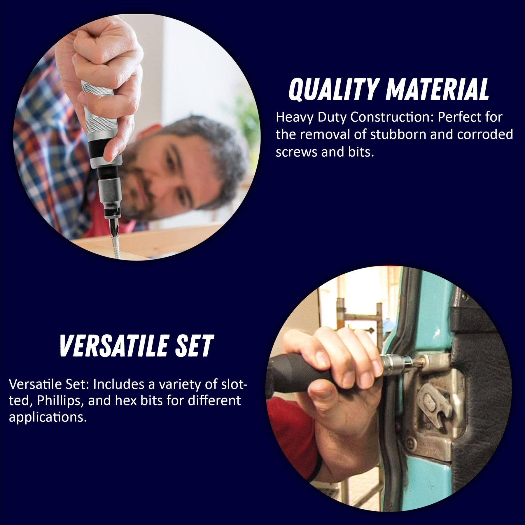 18pc Impact Screwdriver Set Dapetz