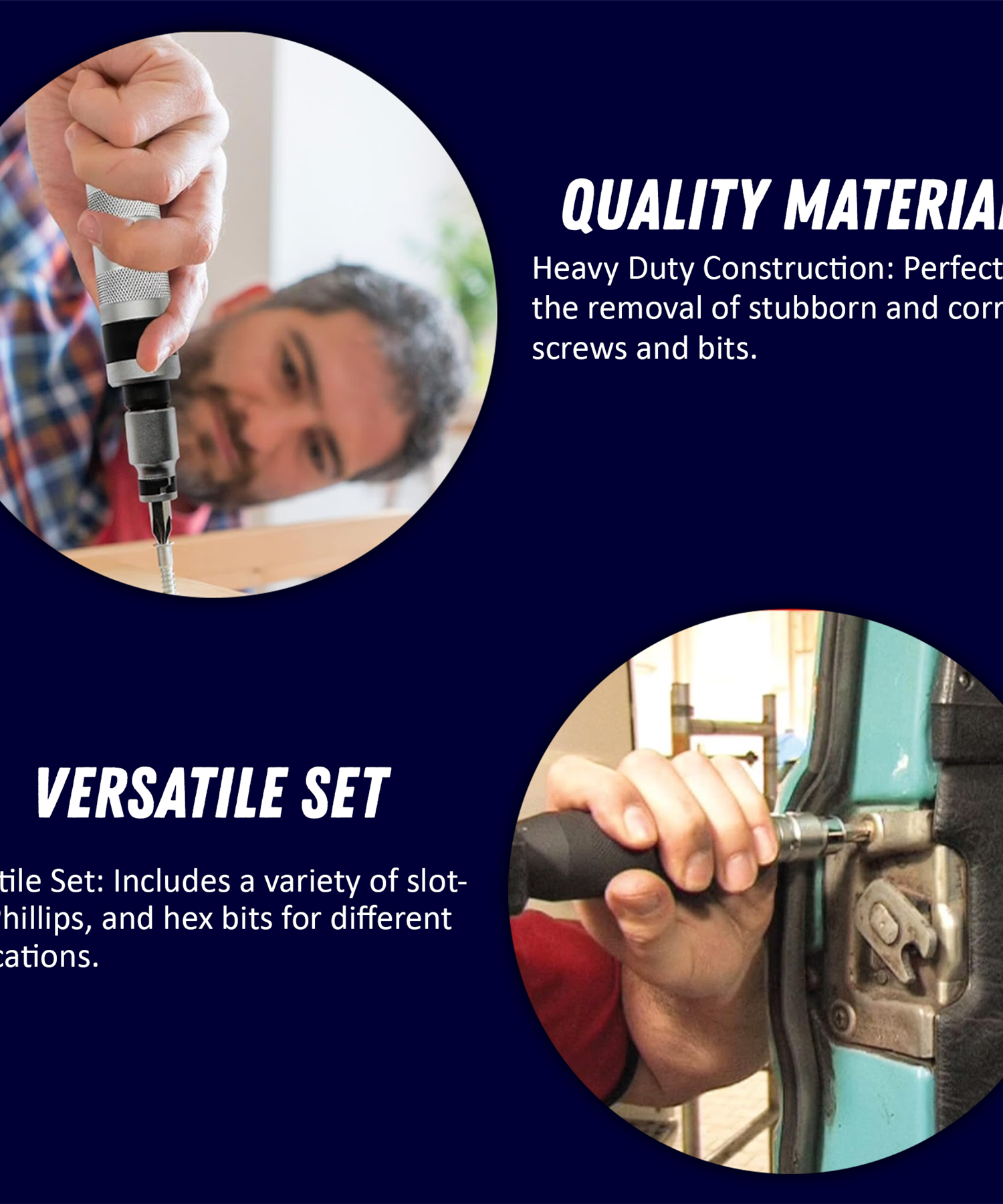 18pc Impact Screwdriver Set Dapetz