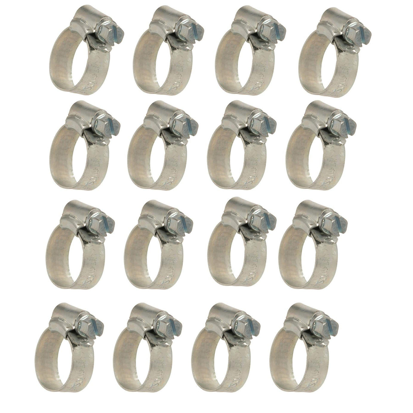 20 x Hose Clips Genuine Worm Drive Fuel Hose Clamps Clips 12 - 20mm