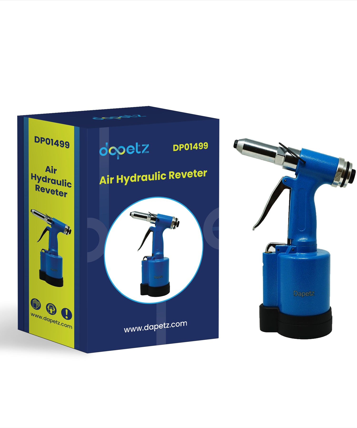 Air Hydraulic Pneumatic Pop Riveter Rivet Gun Power - 3/16", 5/32", 1/8", 3/32" Sizes by Daptez - Dapetz