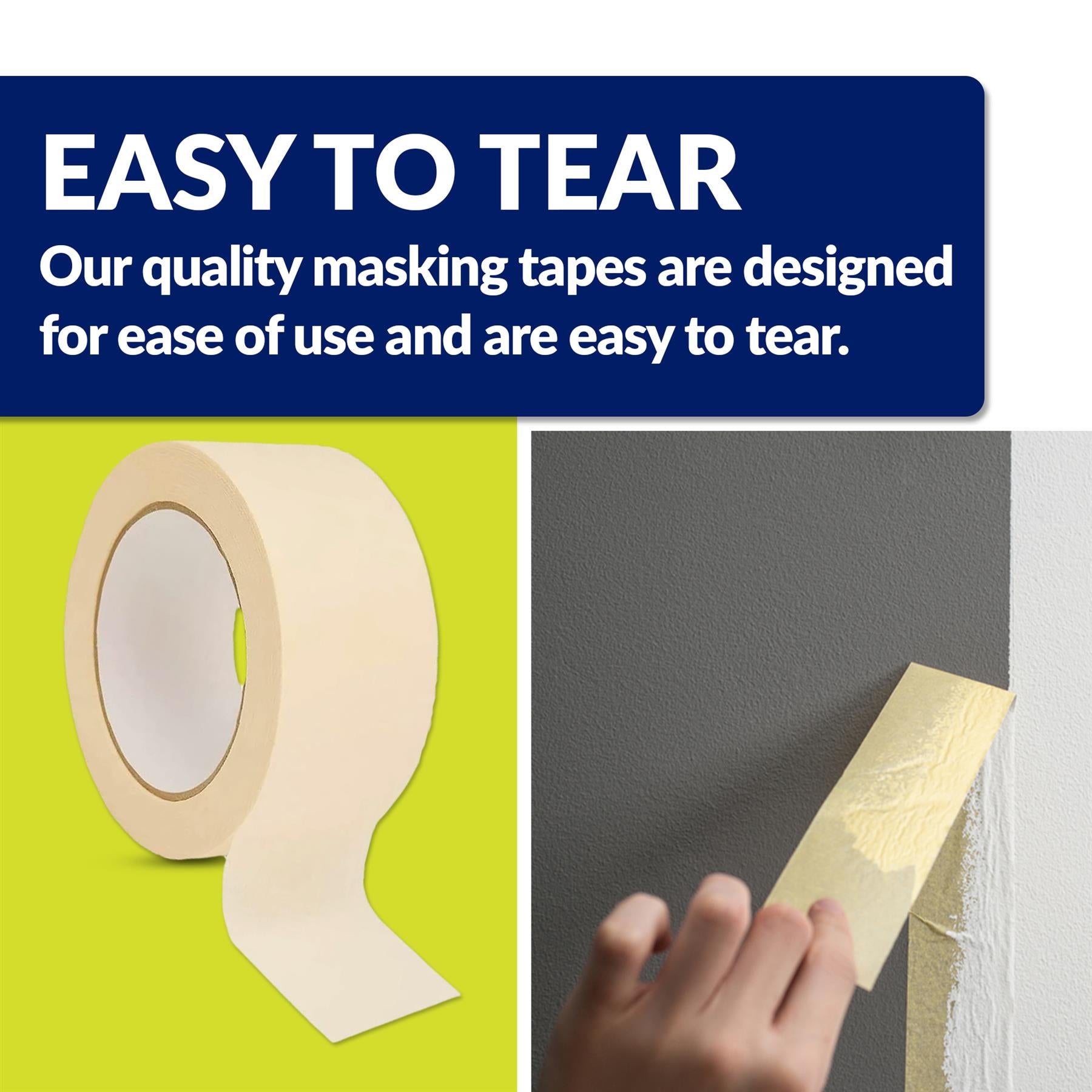 48 Rolls Masking Tape 75mm x 50m48 Rolls Masking Tape 75mm x 50m General Purpose Paint Decorate Cra48 Rolls Masking Tape 75mm x 50mft Low Tack By Dapetz