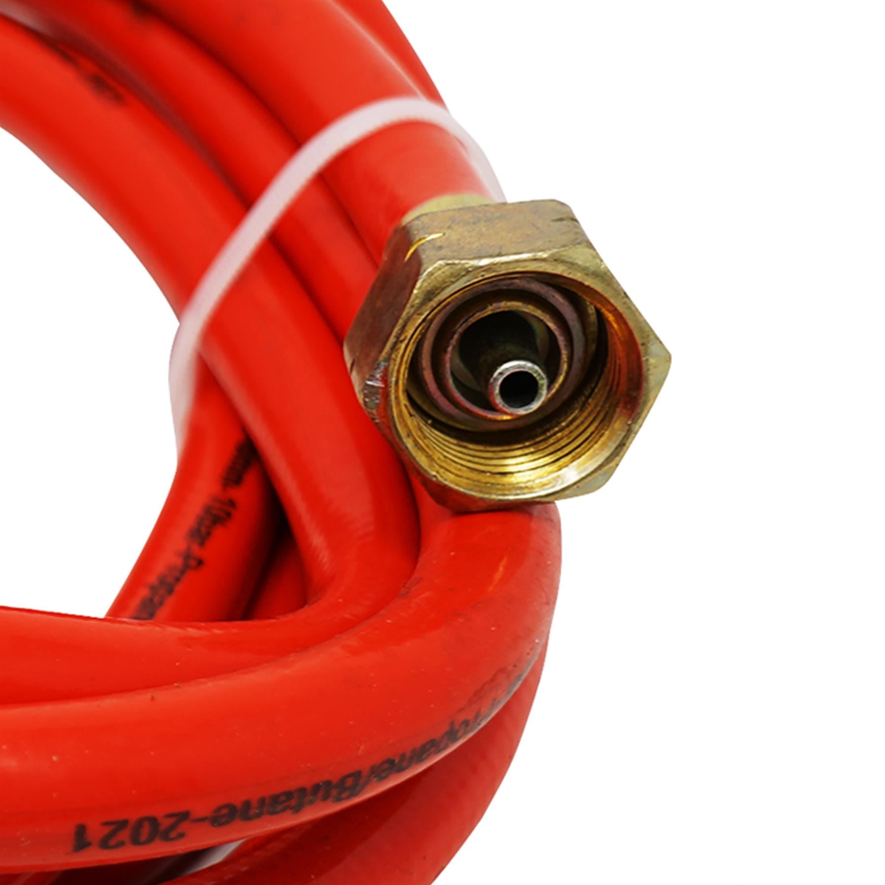 Gas Torch Hose Pipe 5 Meter Propane Brazing Roofing With G3/8 And W21.4 Fitting