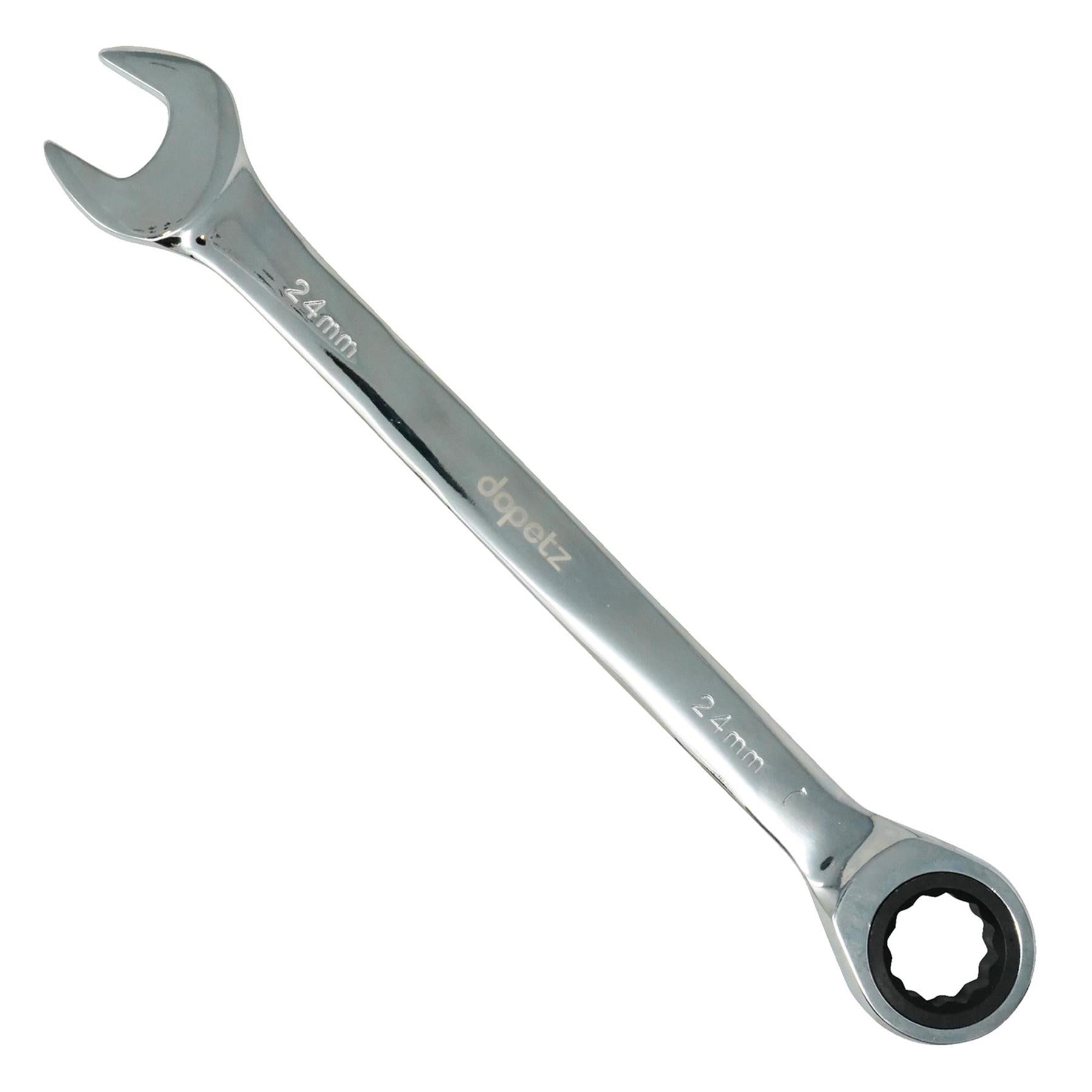 24mm Ratchet Wrench, Fixed Head, Chrome Vanadium, Corrosion-Resistant by Dapetz