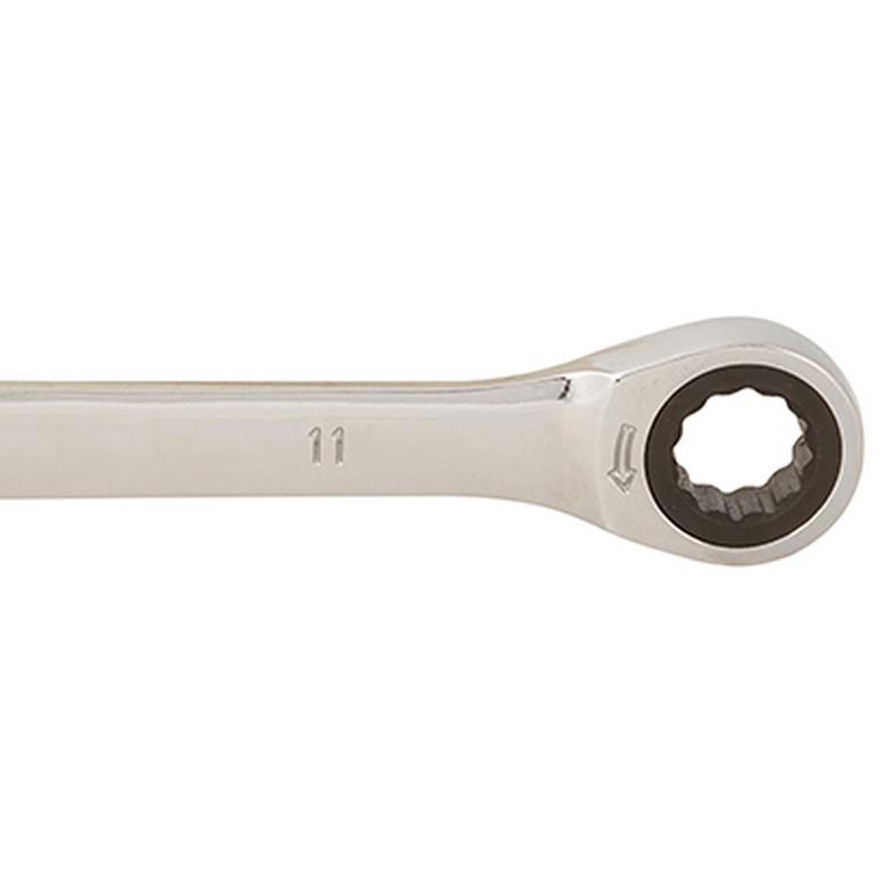 Fixed Head Ratchet Metric Spanner Open End Ring Combination 11mm By Dapetz