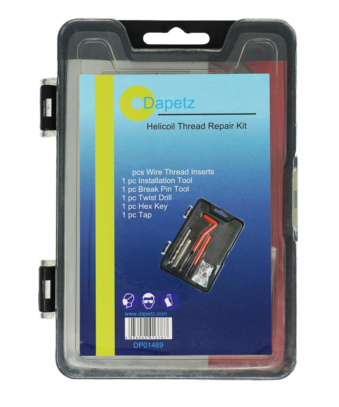 (Pack of 25) Helicoil Thread Repair Tool Kit M6 x 1.0 x 8.0mm | Garage & Automotive by Dapetz