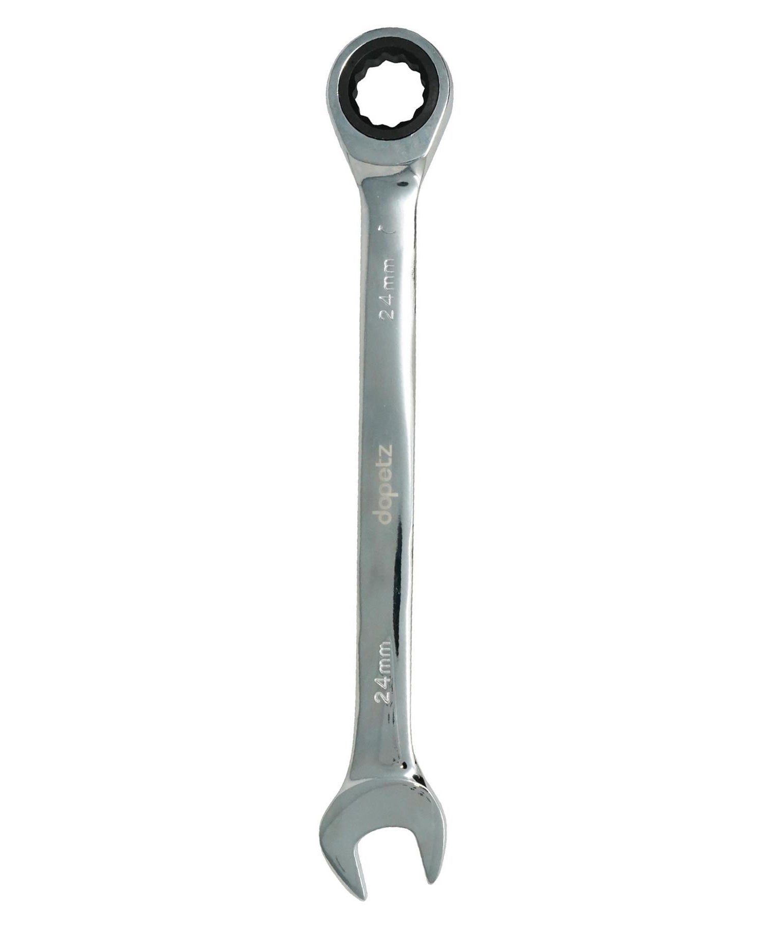 24mm Ratchet Wrench, Fixed Head, Chrome Vanadium, Corrosion-Resistant by Dapetz