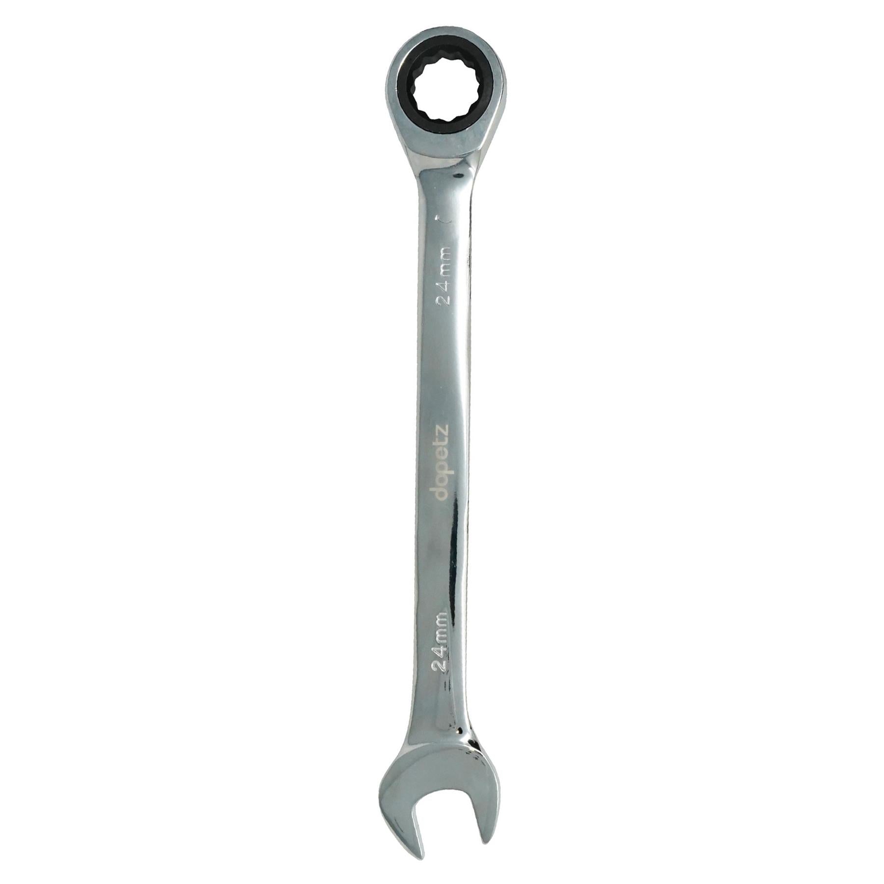 24mm Ratchet Wrench, Fixed Head, Chrome Vanadium, Corrosion-Resistant by Dapetz