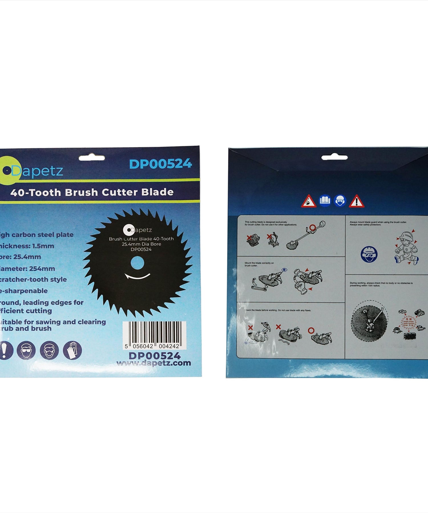 Brush Trimmer Strimmer Cutter Blade 254mm 25.4mm Bore 40 Tooth by Daptez