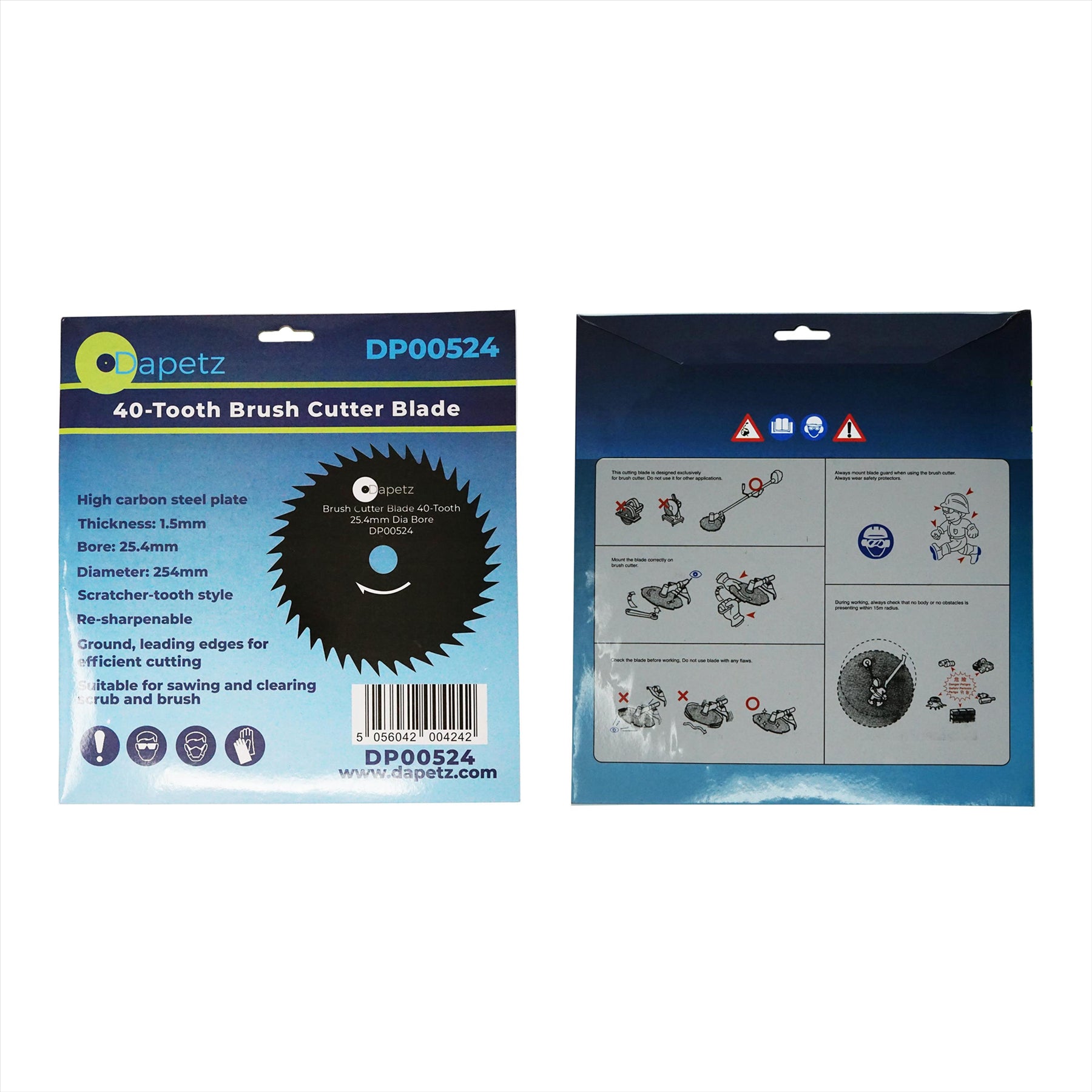 Brush Trimmer Strimmer Cutter Blade 254mm 25.4mm Bore 40 Tooth by Daptez