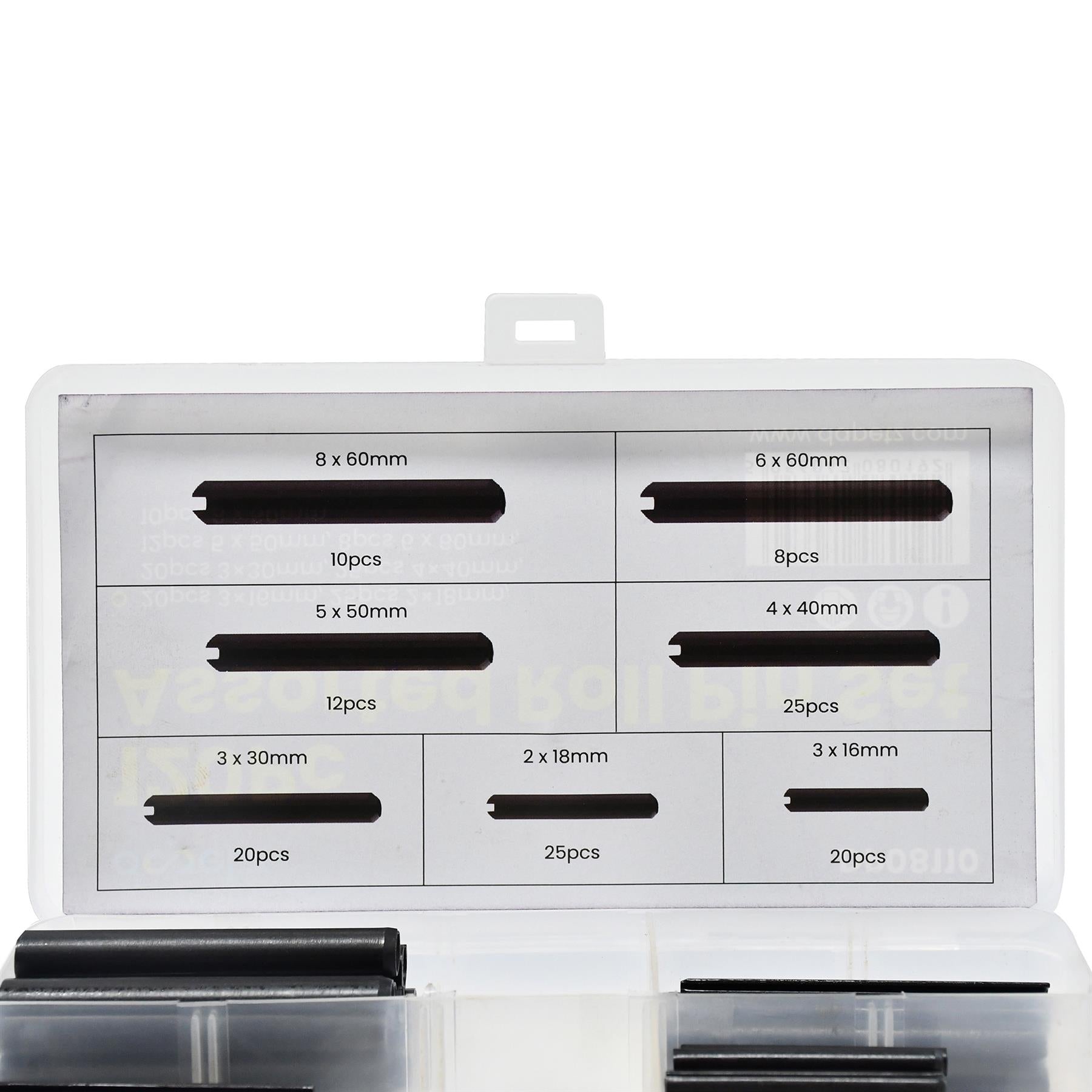 Comprehensive 120-Piece Assorted Roll Pin Set Tension Spring, Sellock, C Pins, Mixed Pack By Dapetz