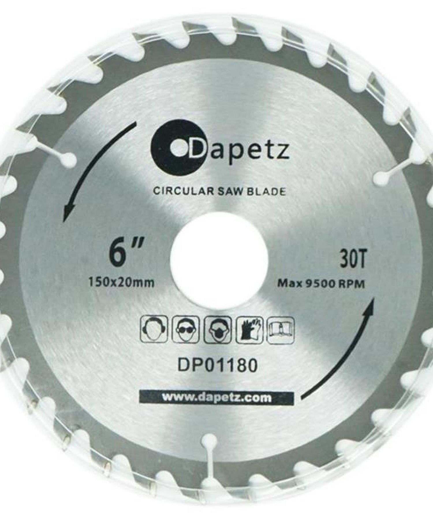 3 TCT Circular Saw Blade 150mm Diameter 30mm Bore | Mitre & Chop Saw by Dapetz