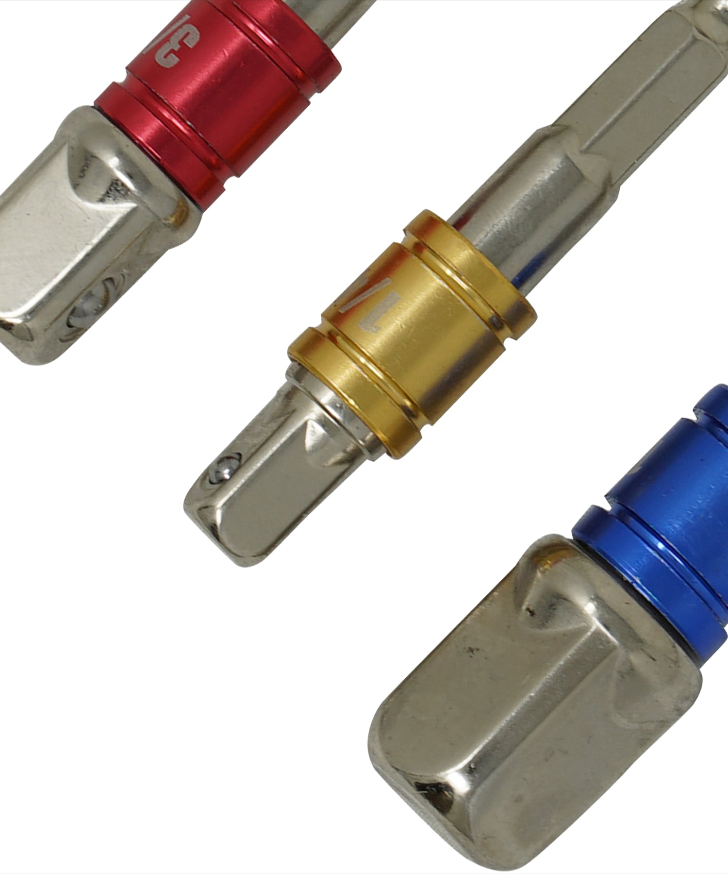 Screwdriver Impact Drill Socket Adapter Hex To 1/4" 3/8" 1/2" Inch Bit Ratchet T 3PCS By Dapetz