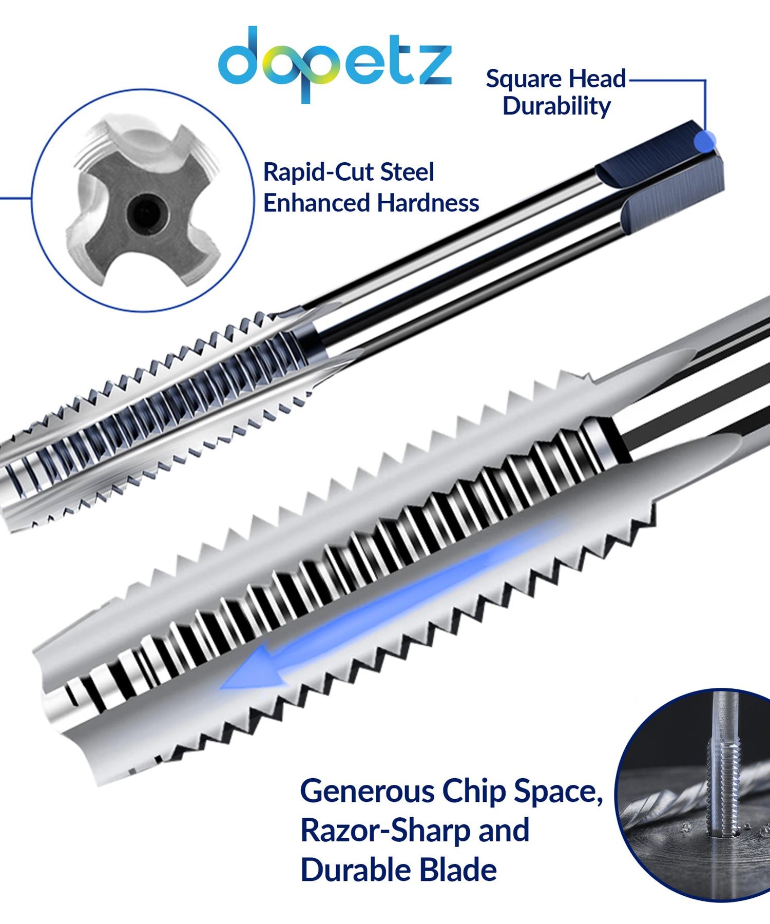 (Pack of 25) Helicoil Thread Repair Tool Kit M6 x 1.0 x 8.0mm | Garage & Automotive by Dapetz