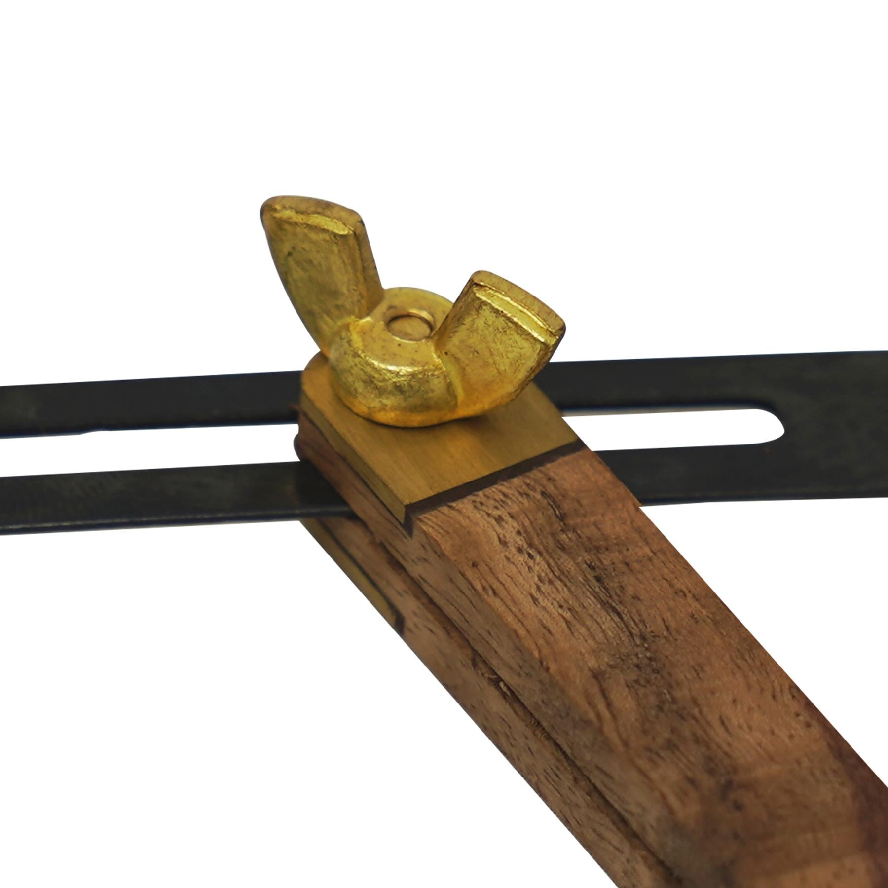 100mm Mini Adjustable Bevel Carpentry Miniature Tools With Solid Brass End Cap by Dapetz