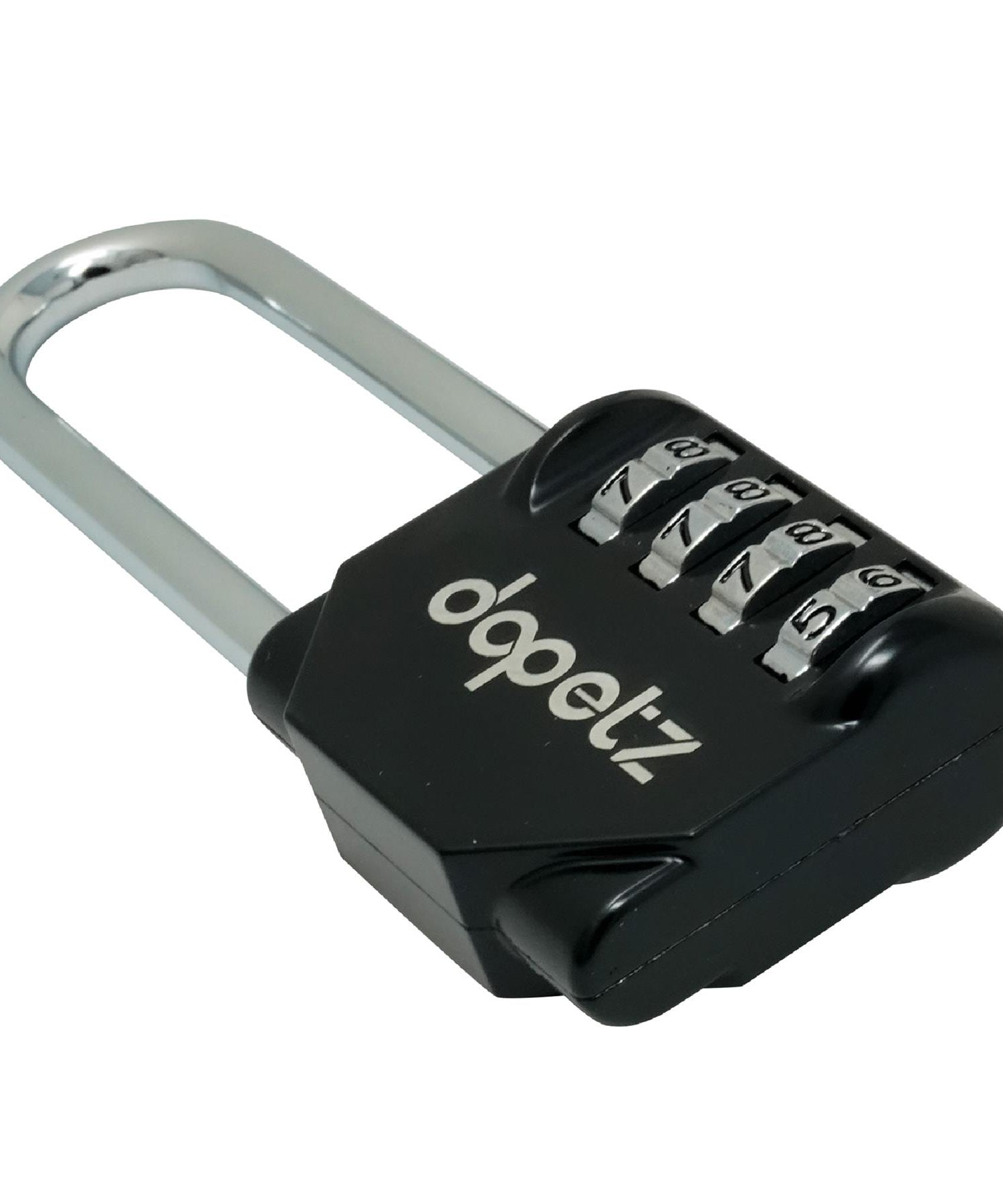 (Pack of 2) Combination Padlock Long Shackle 4 Digit Lock | Locker, Gym, Bag, Travel, Suitcase by Dapetz