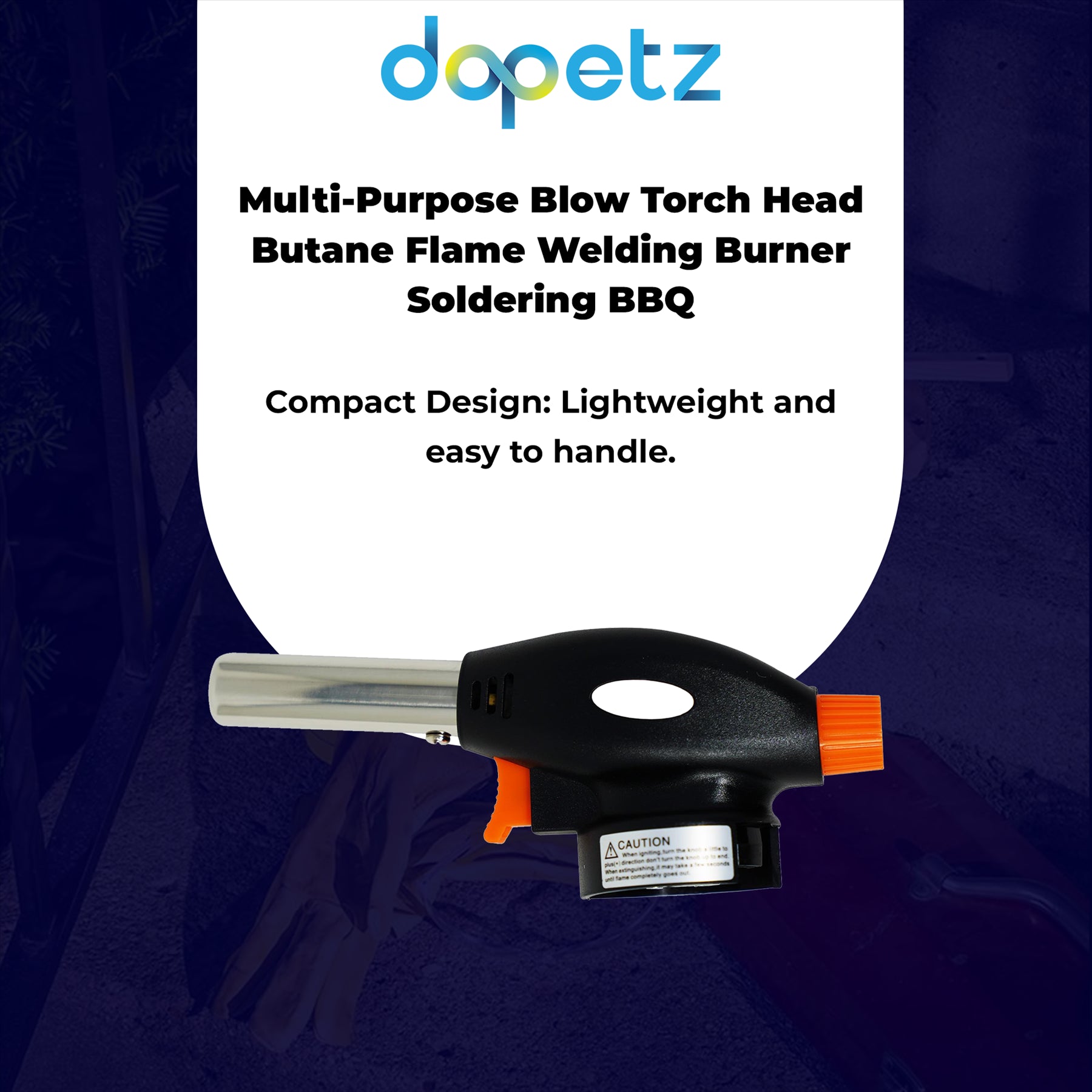 Blow Torch Burner Welding Auto Ignition Soldering BBQ Flame Thrower MultiPurpose