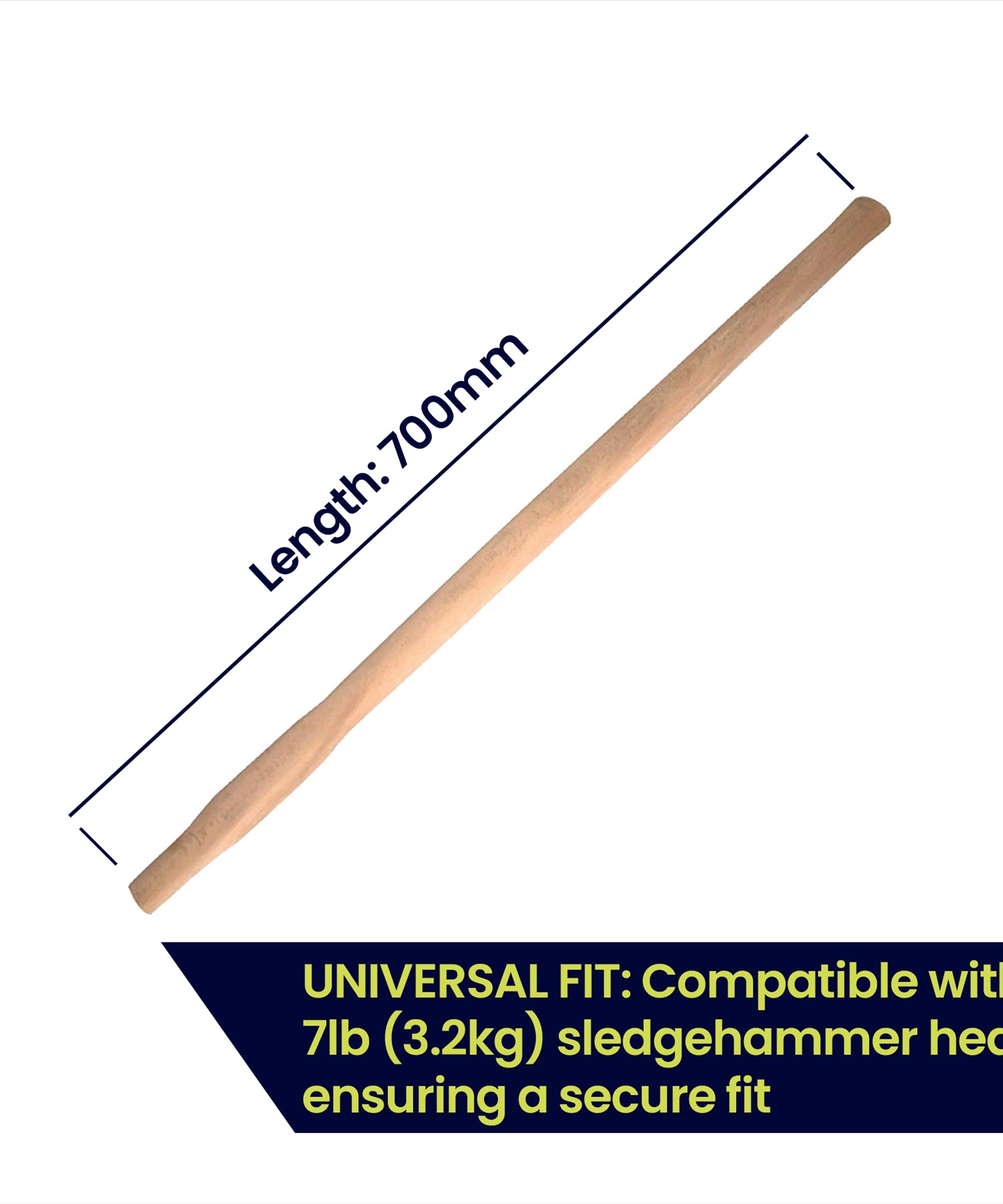 Hammer Handle Sledge Beech 700mm7Lb Heads Dapetz