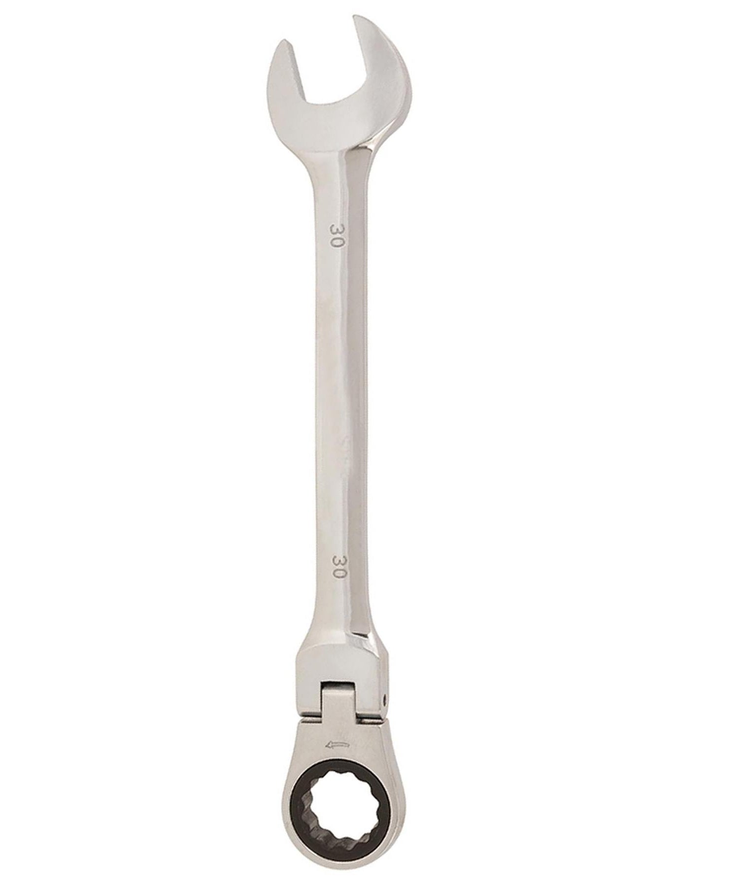 Flexible Head Ratchet Metric Spanner 30mm Open End & Ring