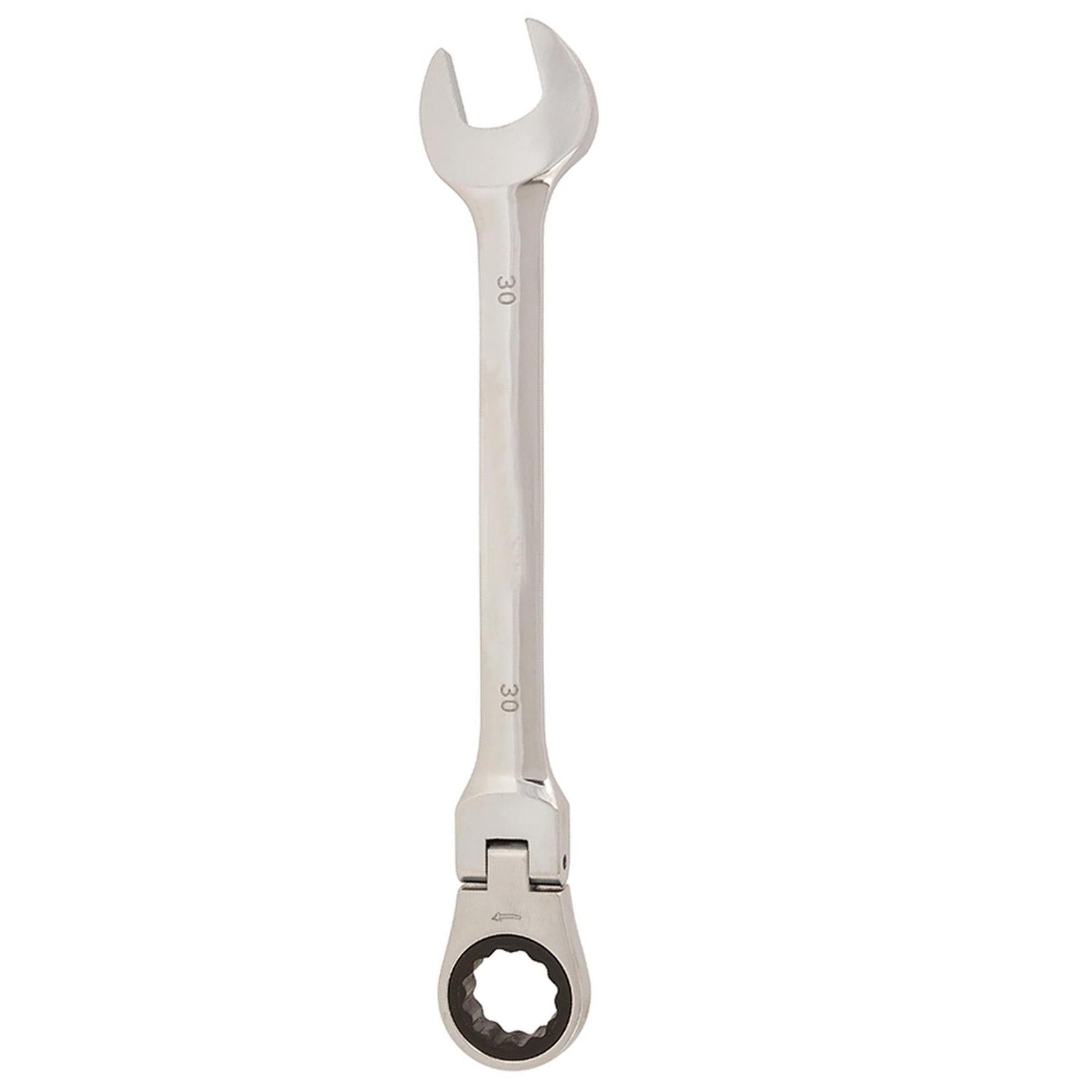 Flexible Head Ratchet Metric Spanner 30mm Open End & Ring