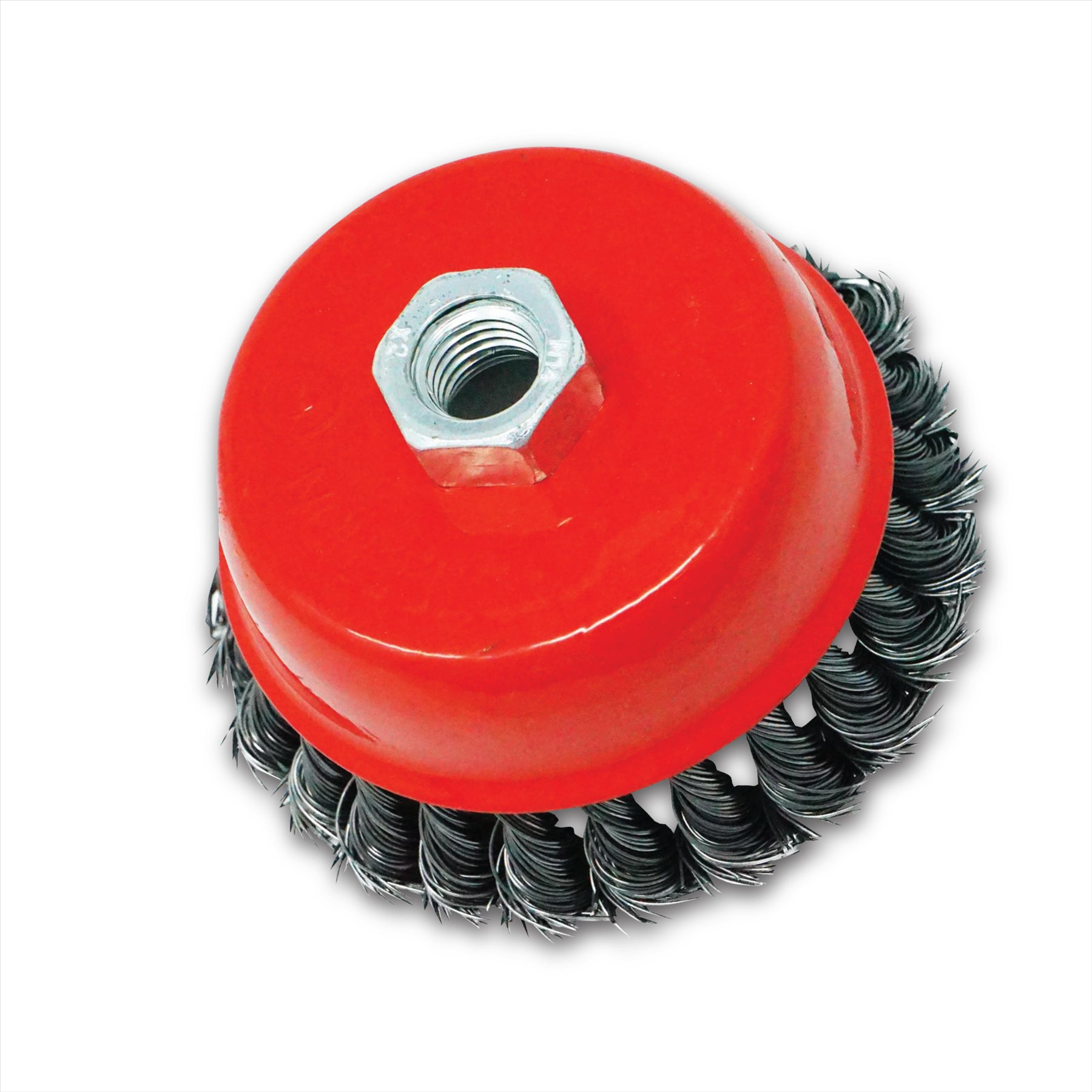 Twist Knot Wire Wheel Cup Brush 4" M14 for 4 1/2" 100mm Angle Grinder